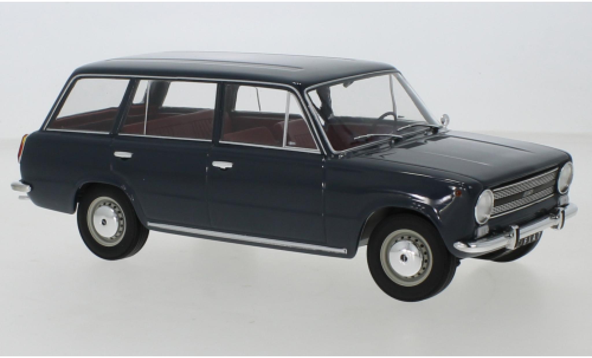 Fiat 124 1/18 Triple 9 Collection Familiare grijs 1972 modelauto