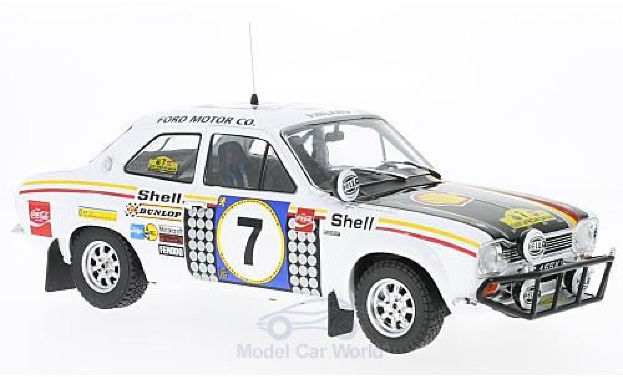 Ford Escort 1/18 Triple 9 Collection MK I RS 1600 No.7 Rallye Safari 1972 H.Mikkola/G.Palm ohne Vitrine modelauto