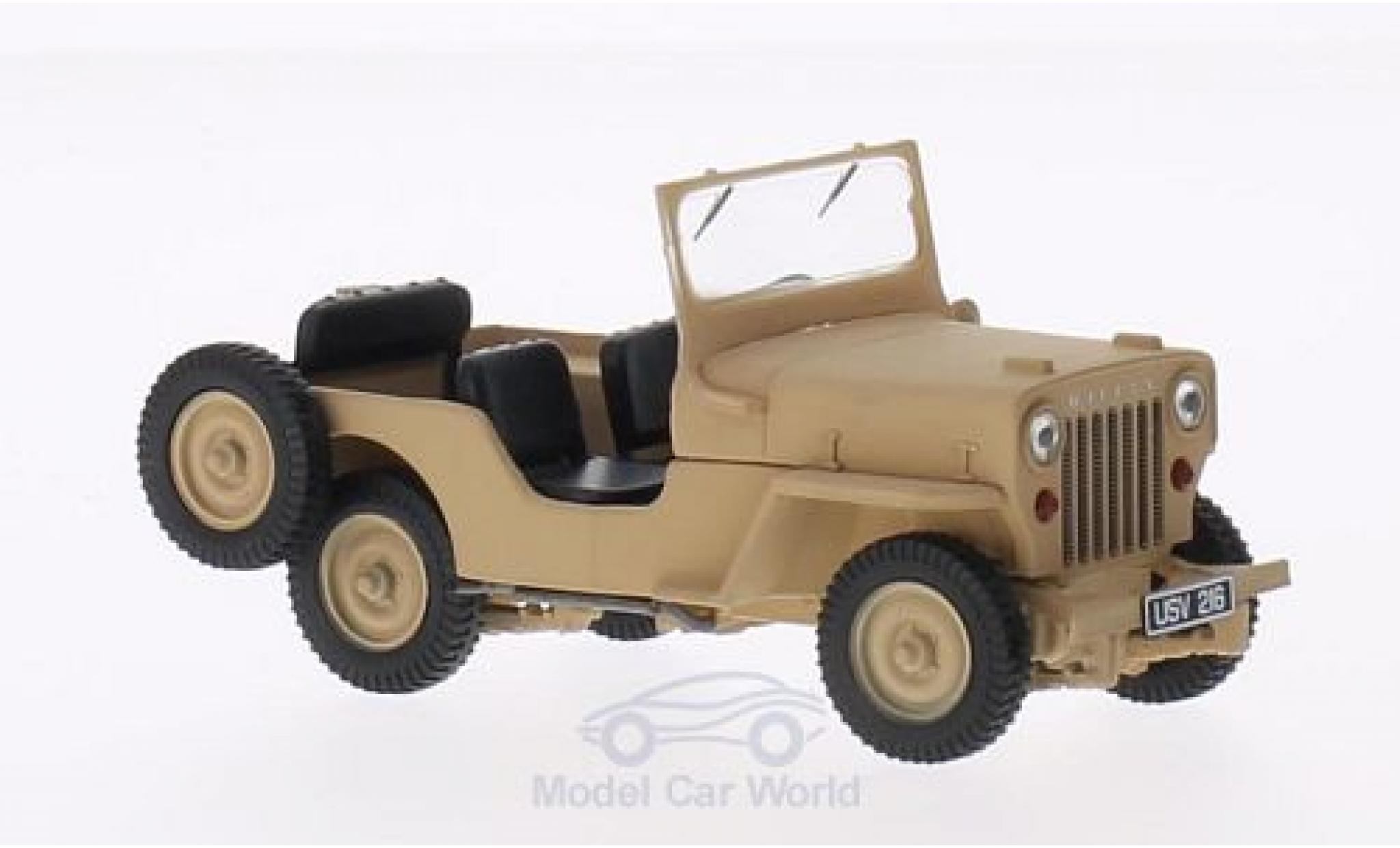 Jeep Willys 1/43 Triple 9 Collection CJ3B matt-beige 1953 modelauto