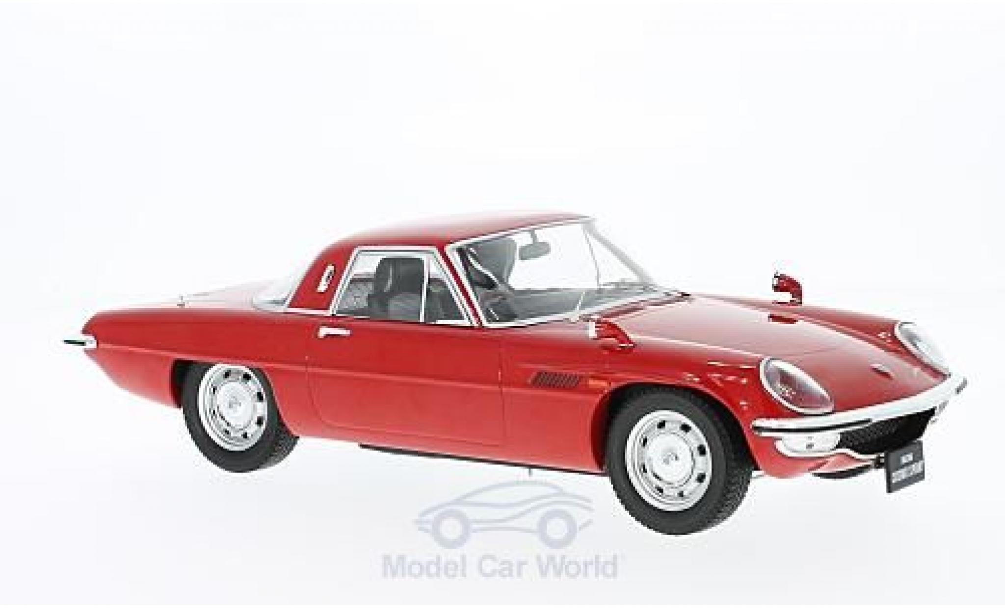 Mazda Cosmo 1/18 Triple 9 Collection Sport rood RHD Diecast Sealed Body Series ohne Vitrine modelauto