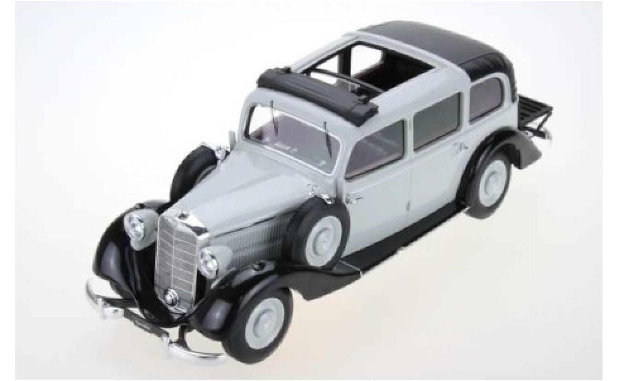 Mercedes 260 1/18 Triple 9 Collection D (W138) Pullman Landaulet grijs/zwart 1936 ougroens/es Dachverdeck modelauto