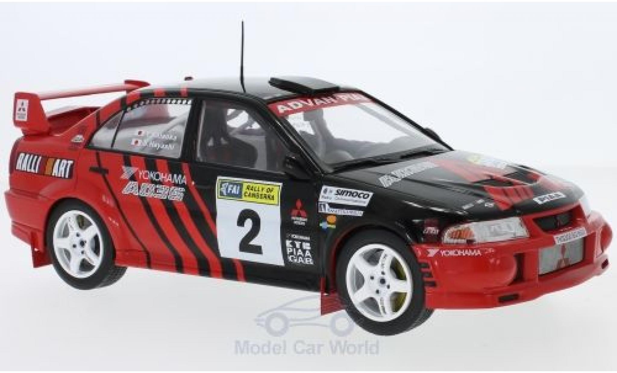 Mitsubishi Lancer 1/18 Triple 9 Collection Evo VI No.2 Rallye Canberra 1999 Y.Kataoka/S.Hayashi modelauto