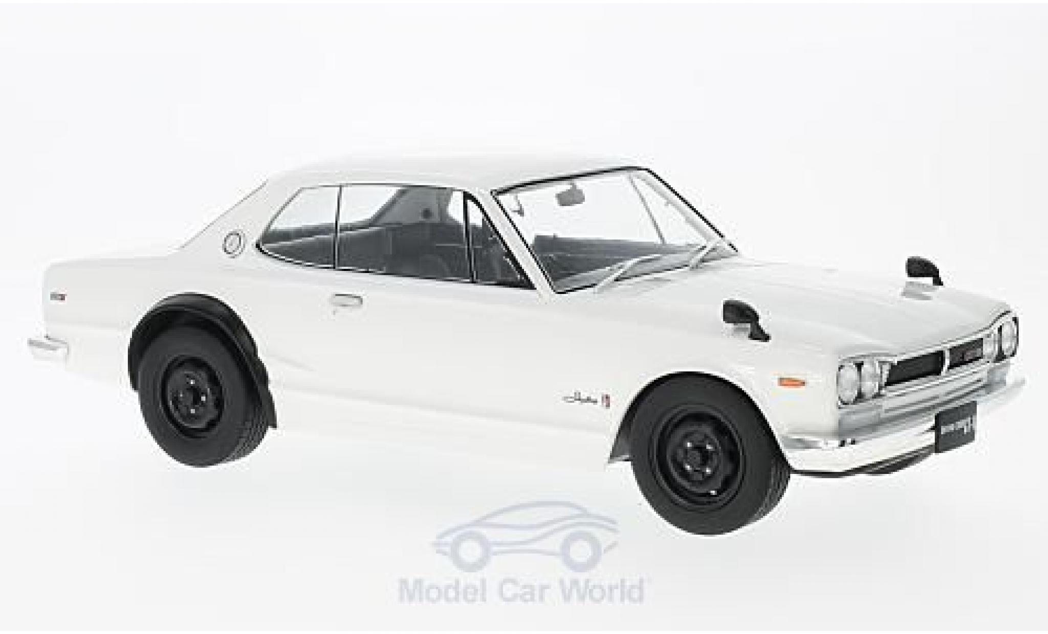 Nissan Skyline 1/18 Triple 9 Collection GT-R KPGC10 wit RHD modelauto
