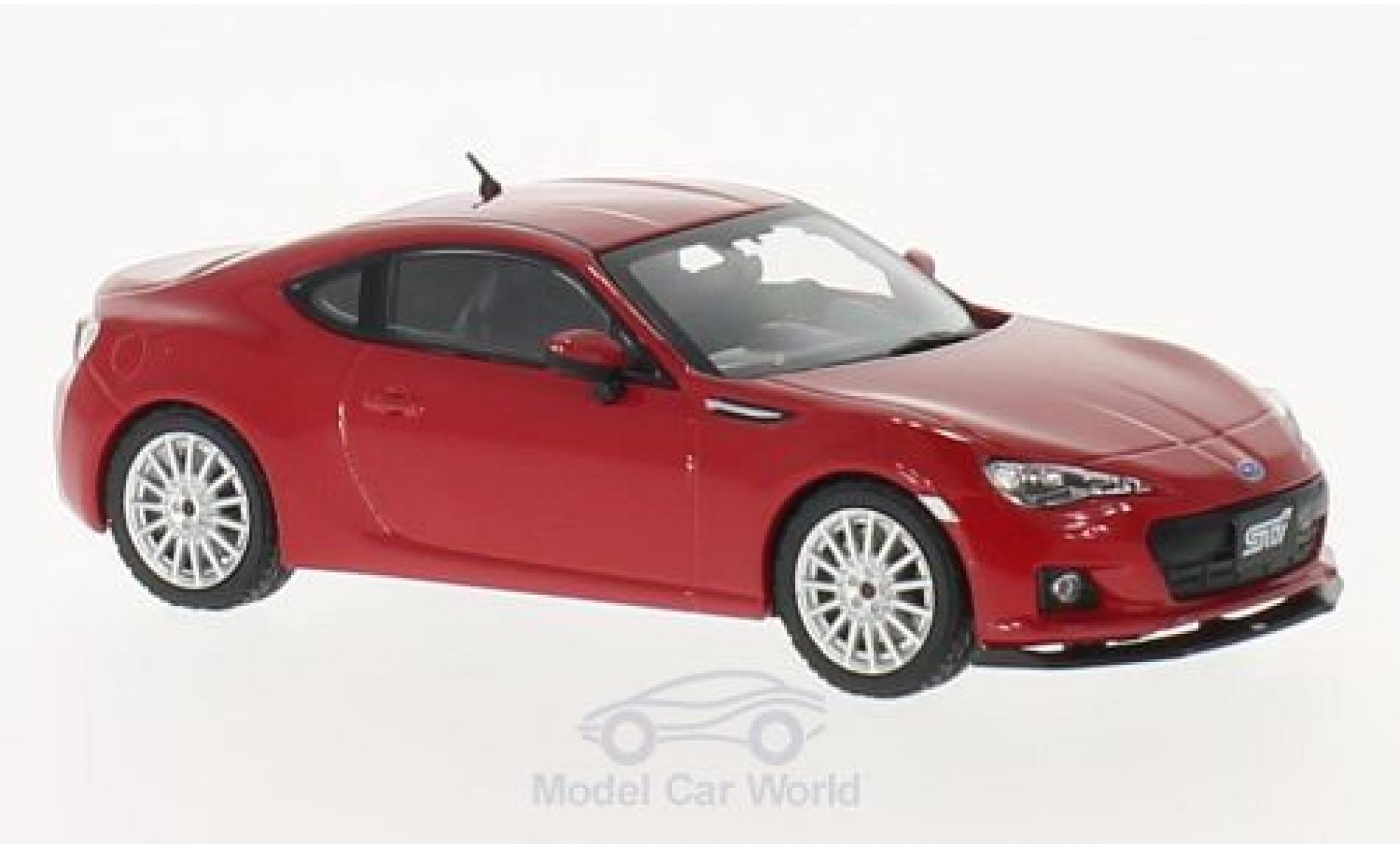 Subaru BRZ 1/43 Triple 9 Collection STI tS rood 2013 modelauto