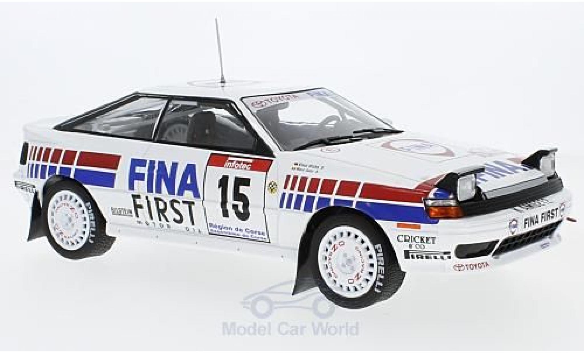 Toyota Celica 1/18 Triple 9 Collection GT-4 (ST 165) No.15 Team Europe Fina Rallye Tour de Corse 1991 M.Duez/K.Wicha modelauto