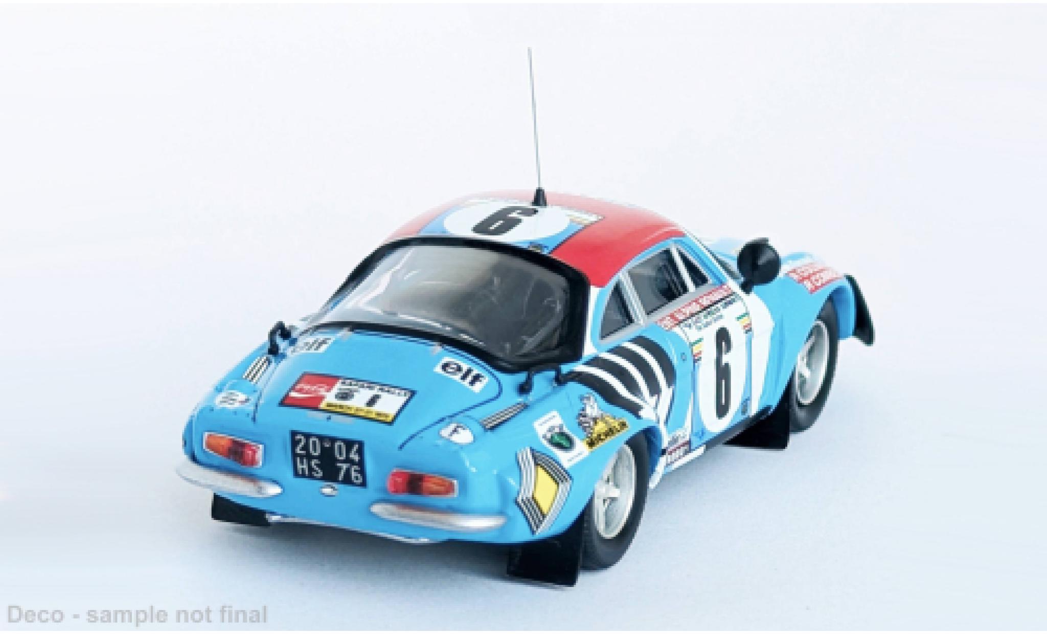 Alpine A110 1/43 Trofeu East African Safari Rally 1975 #6 1:43 modelauto