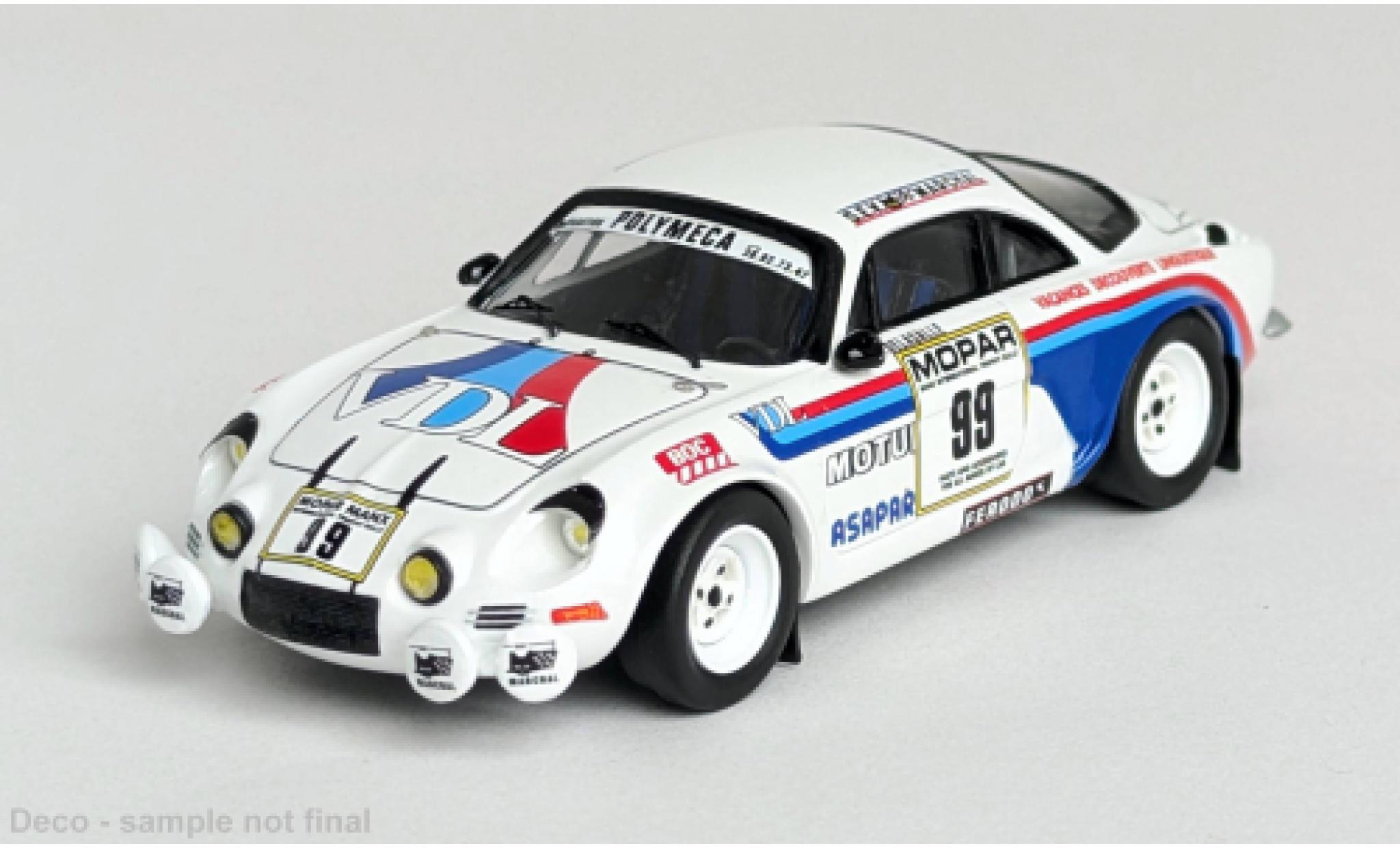 Alpine A110 1/43 Trofeu Rallye Manx 1979 #99 1:43 modelauto