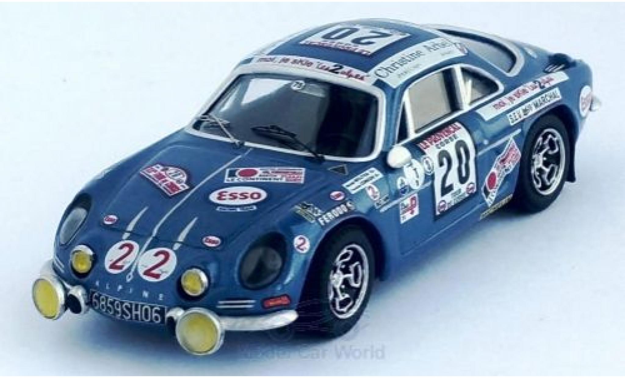 Alpine A110 1/43 Trofeu Renault A 110 No.20 Rallye WM Tour de Corse 1975 M.Mouton/F.Conconi modelauto