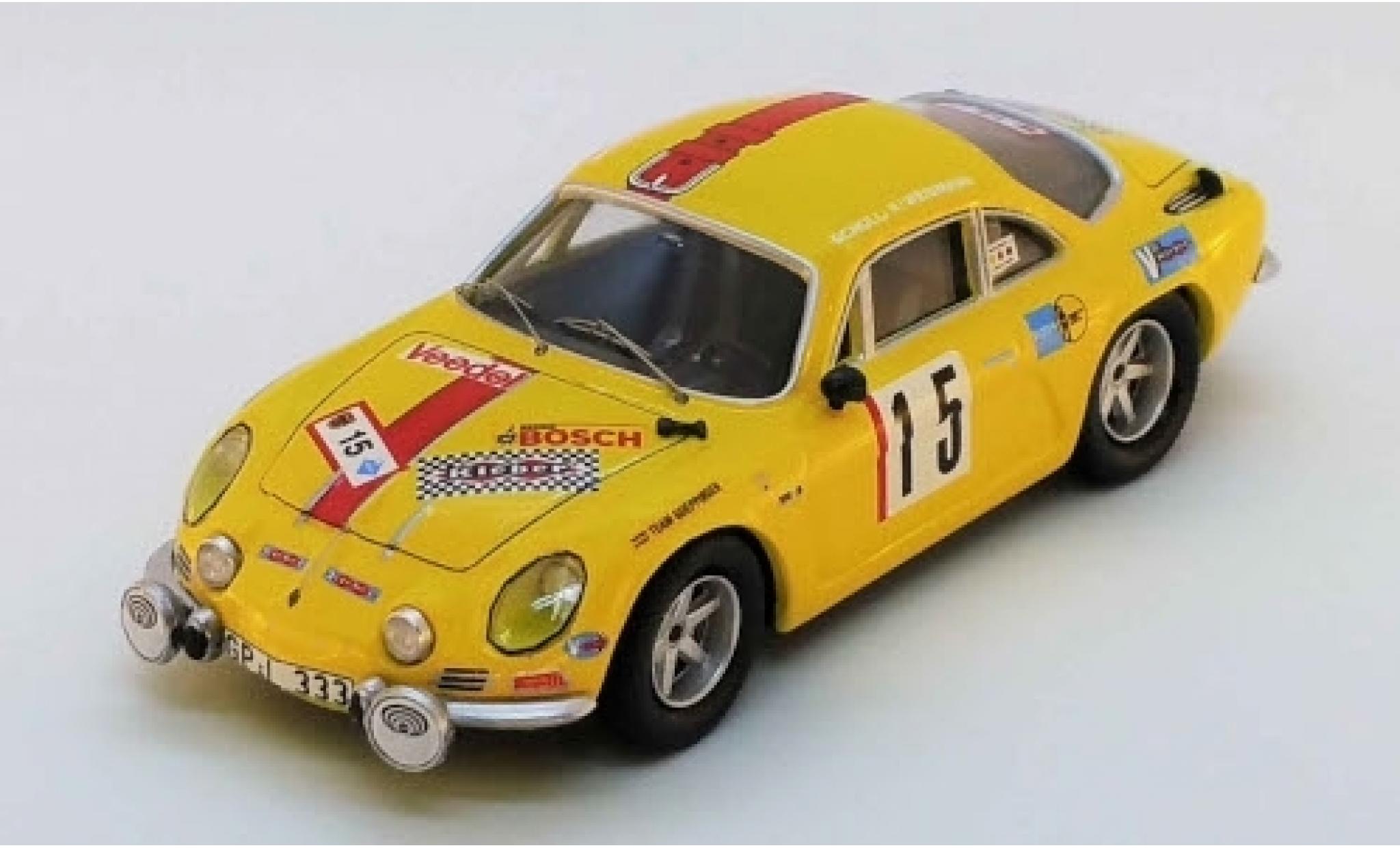 Alpine A110 1/43 Trofeu Renault No.15 Olympia Rallye 1972 H.Schuller/H.Weidmann modelauto