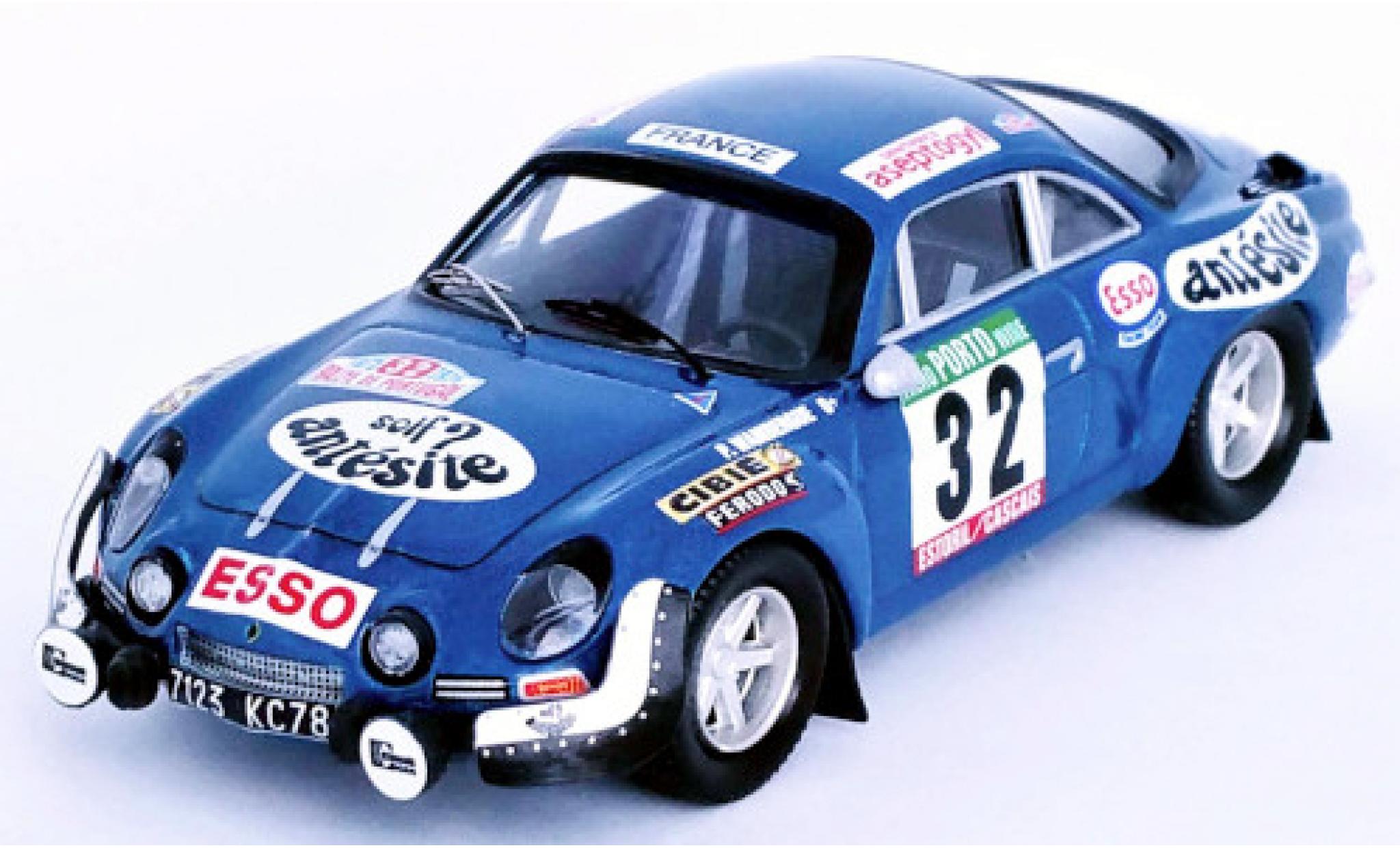 Alpine A110 1/43 Trofeu Renault No.32 Rallye WM Rallye Portugal 1975 P.Wambergue/Y.Breton modelauto