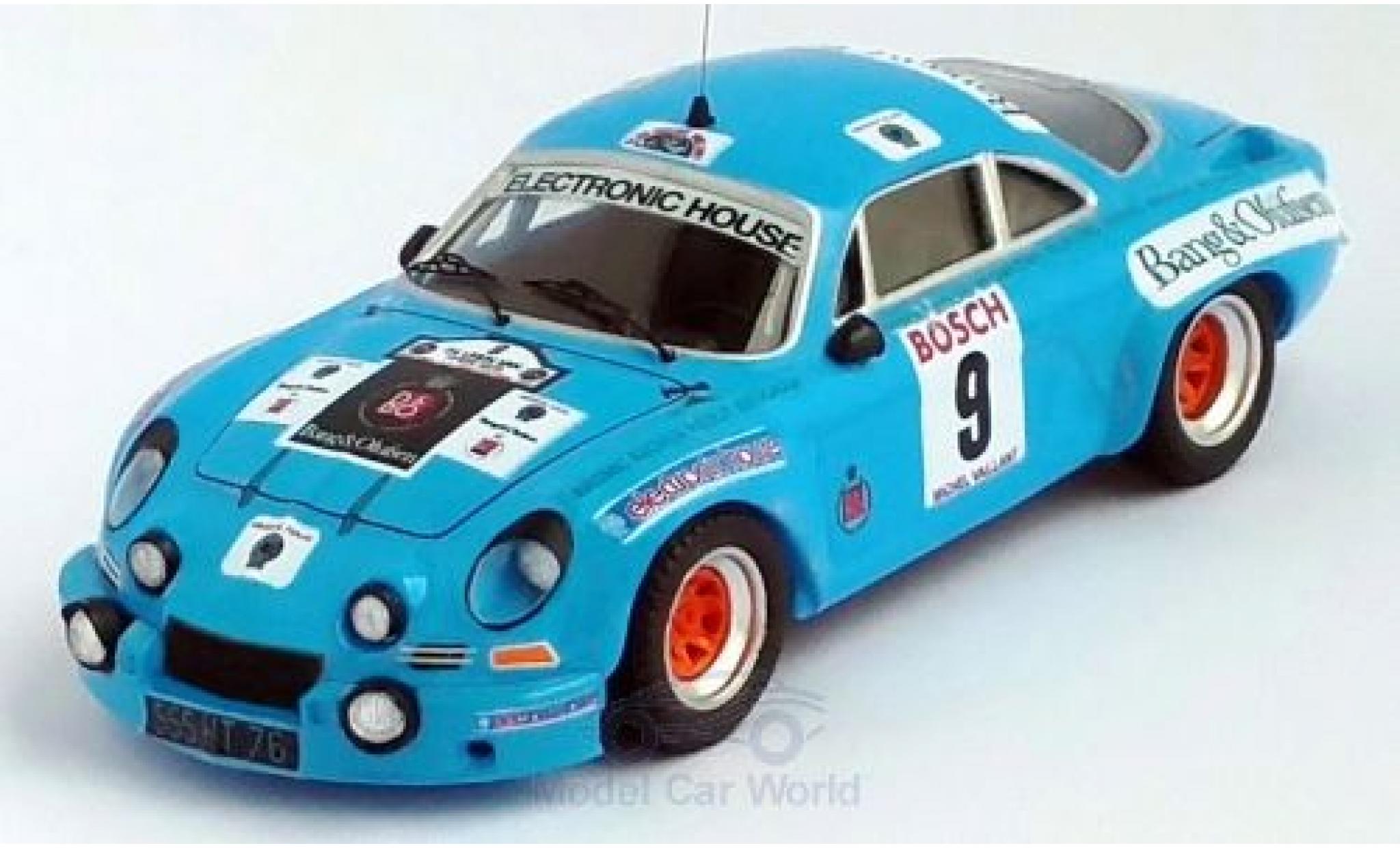Alpine A110 1/43 Trofeu Renault No.9 Rally Ypres 1975 M.Nusbaumer/Jimmy modelauto