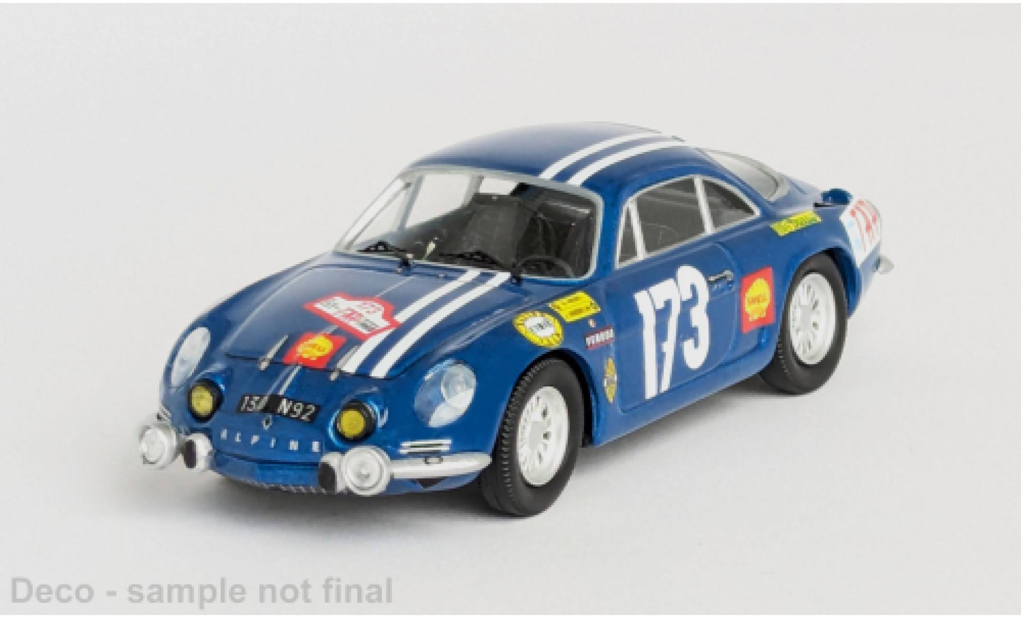 Alpine A110 1/43 Trofeu Renault Rally Portugal 1968 #173 1:43 modelauto