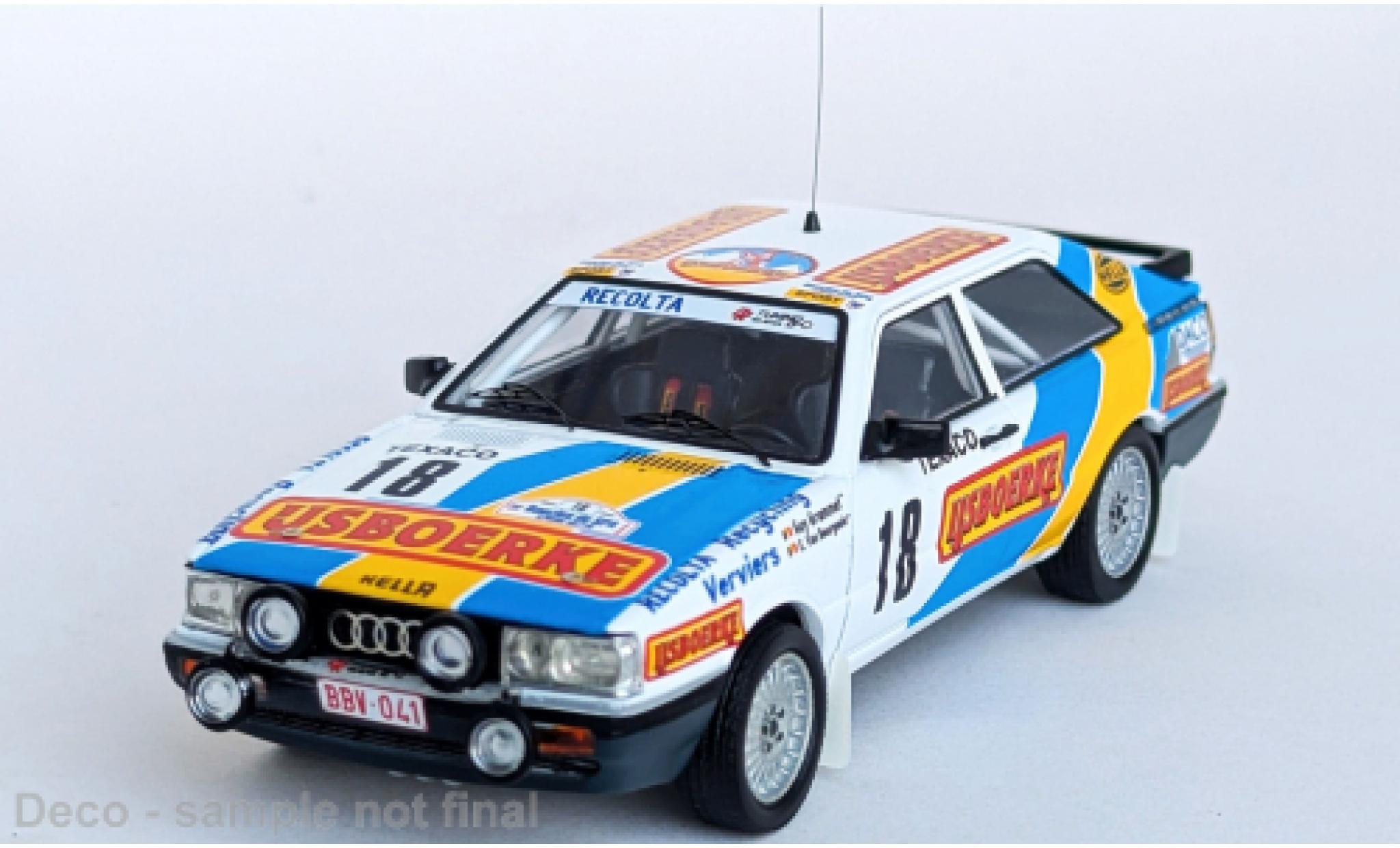 Audi Quattro 1/43 Trofeu Coupe Boucles de Spa 1987 #18 1:43 modelauto