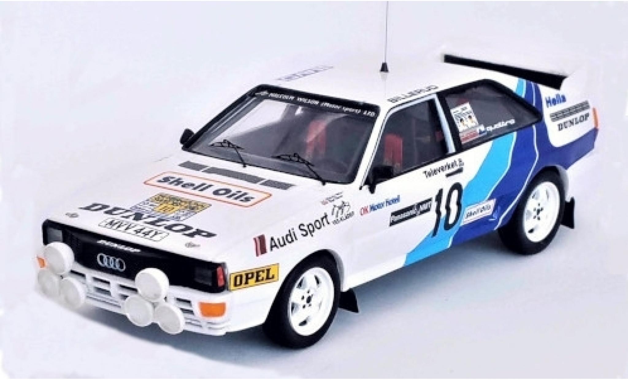 Audi Quattro 1/43 Trofeu quattro No.10 Malcolm Wilson (Motorsport) LTD. Rallye WM Rallye Schweden 1985 M.Wilson/N.Harris modelauto