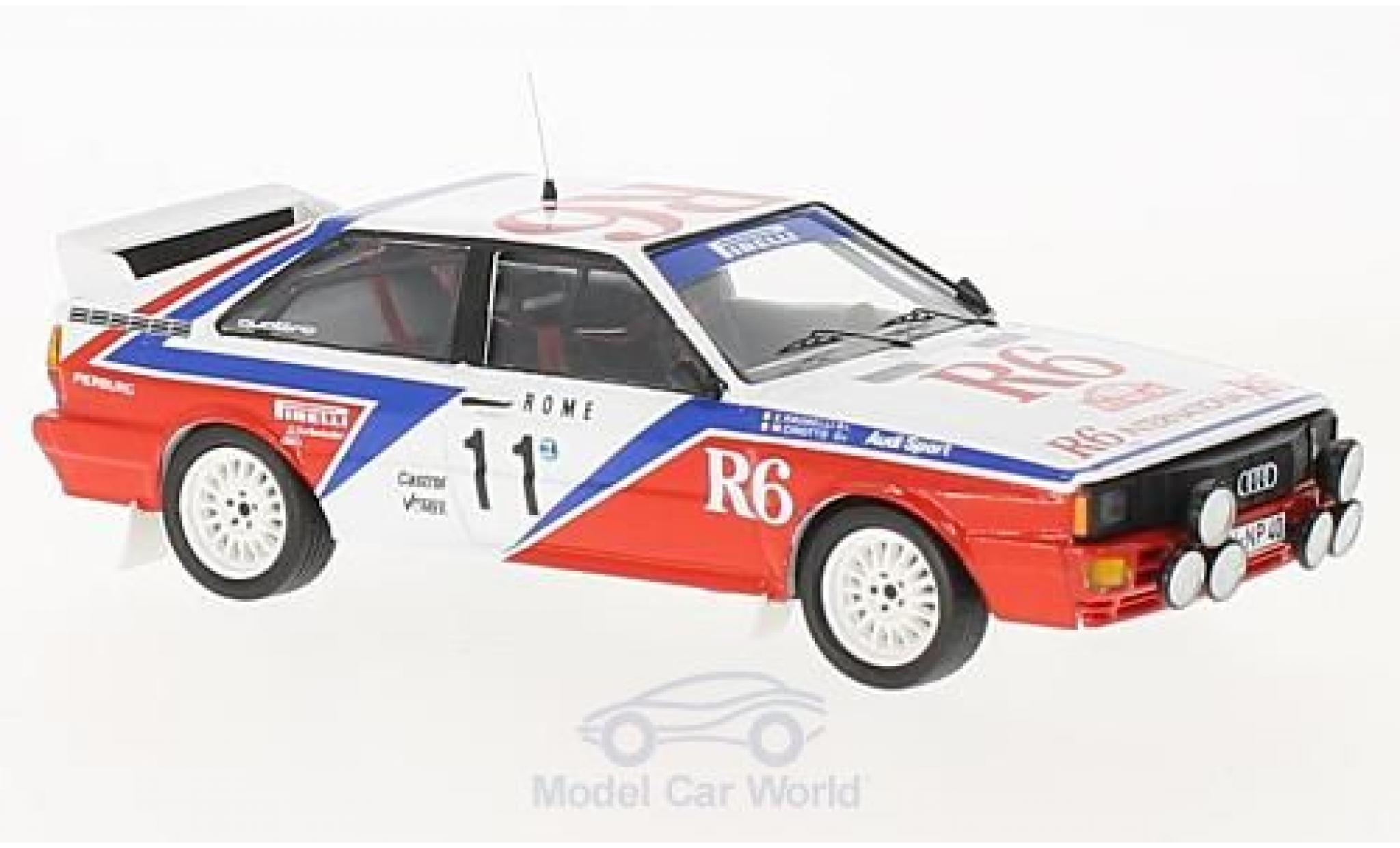 Audi Quattro 1/43 Trofeu quattro No.11 Rallye WM Rallye Monte Carlo 1982 M.Cinotto/E.Radaelli modelauto