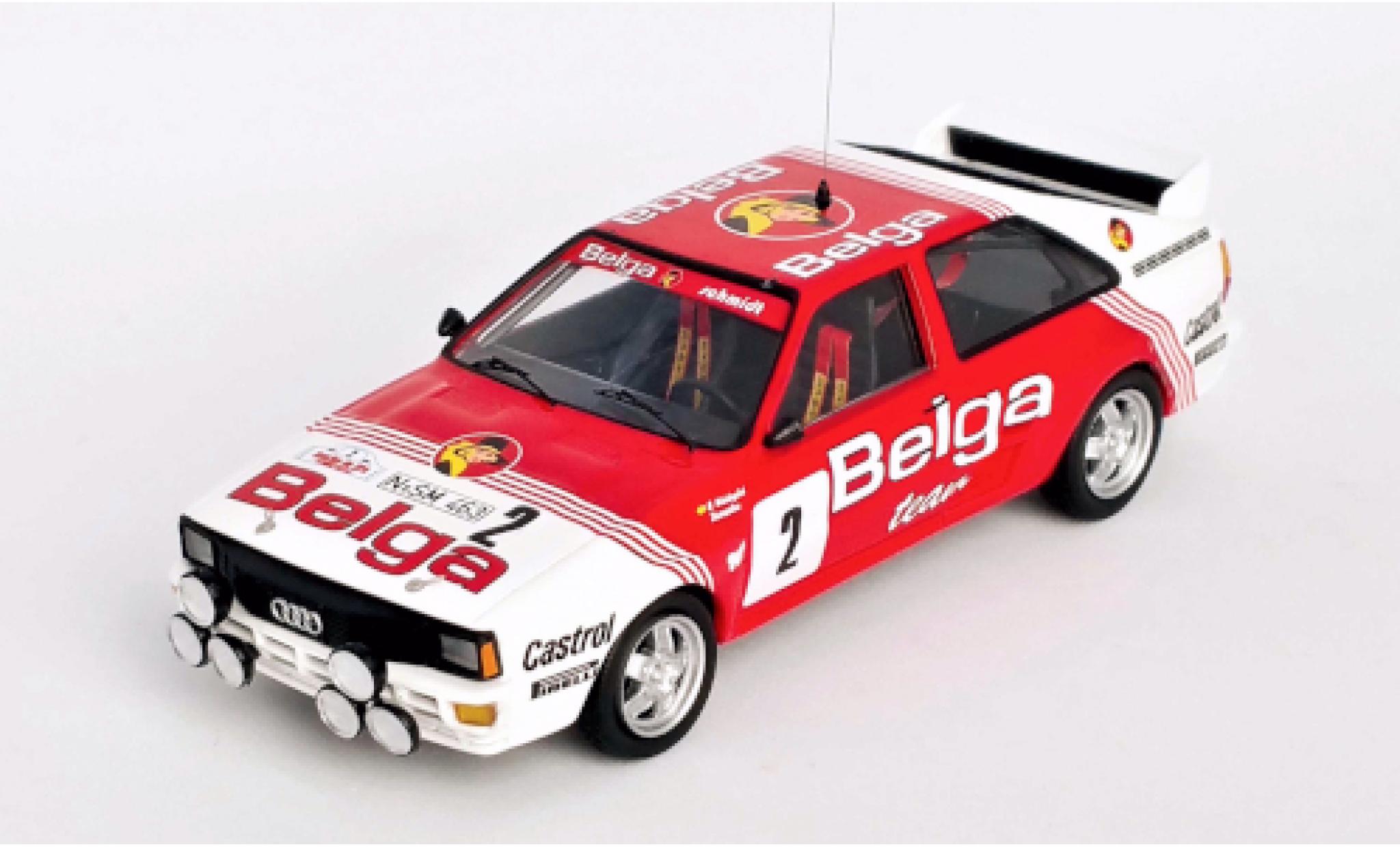Audi Quattro 1/43 Trofeu No.2 Belga Team Belga Boucles de Spa 1985 B.Waldegaard/H.Thorszelius modelauto