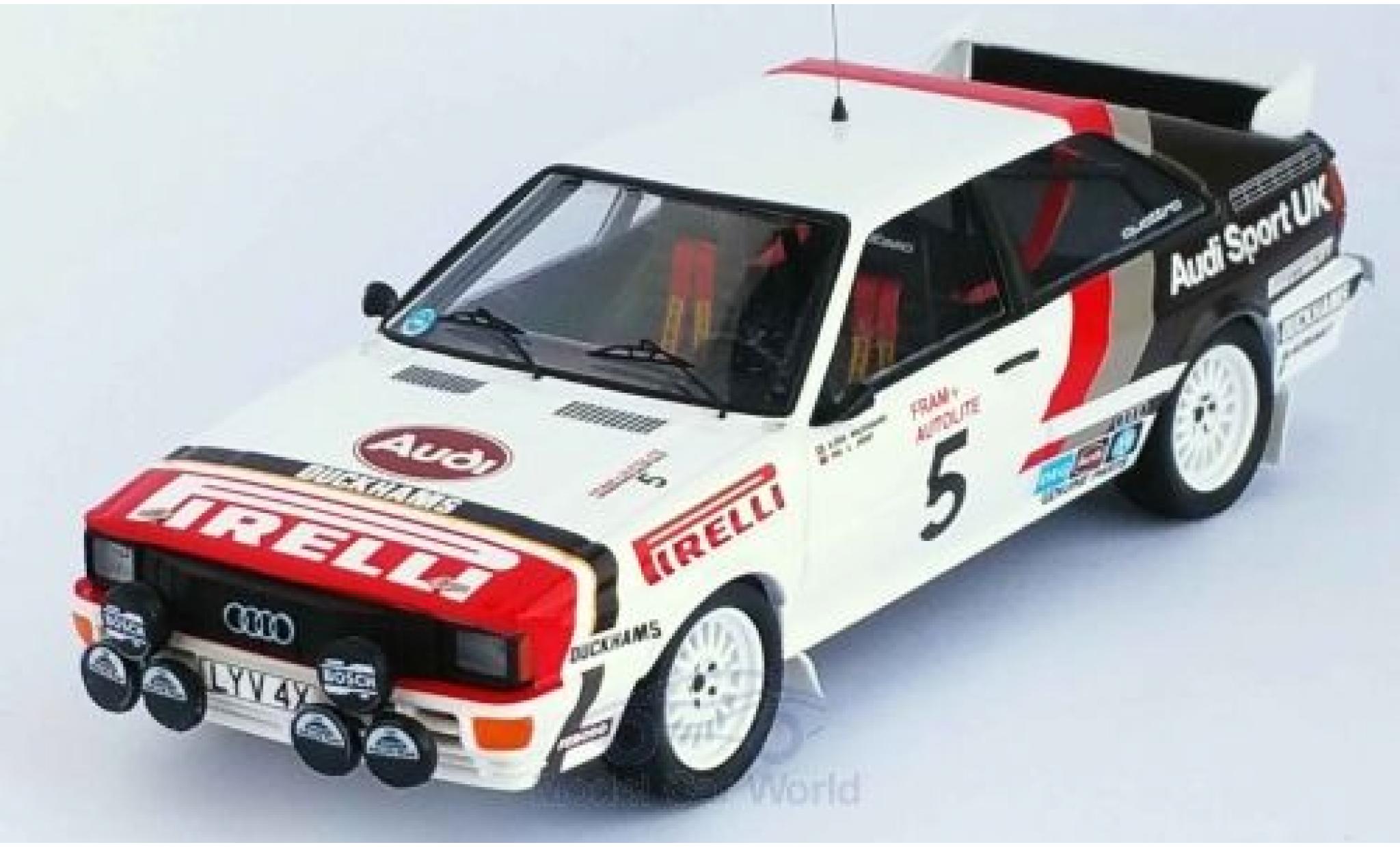 Audi Quattro 1/43 Trofeu quattro No.5 Sport UK Welsh Rally 1982 B.Waldegaard/P.Short modelauto