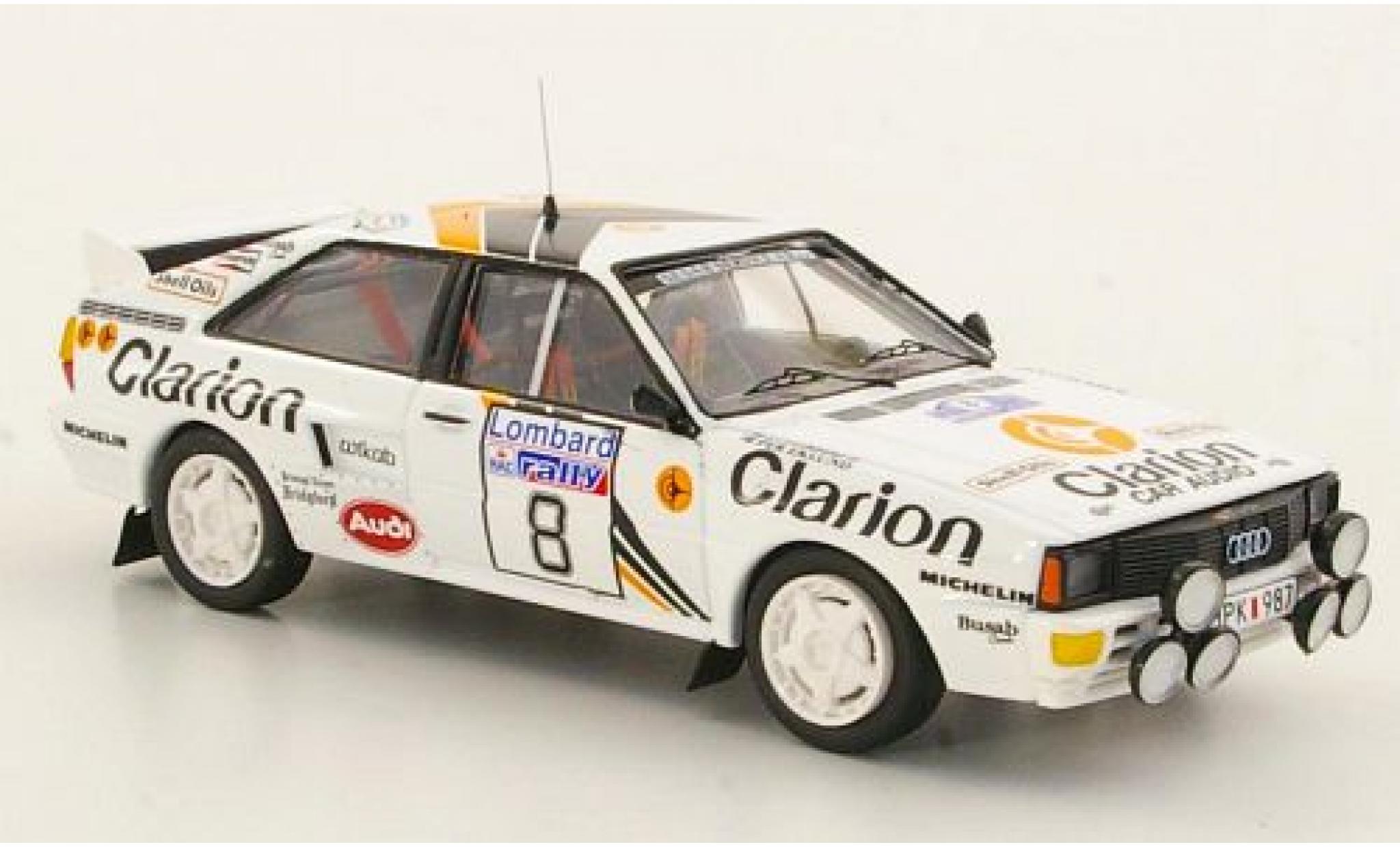 Audi Quattro 1/43 Trofeu quattro No.8 Clarion RAC Rallye 1985 modelauto