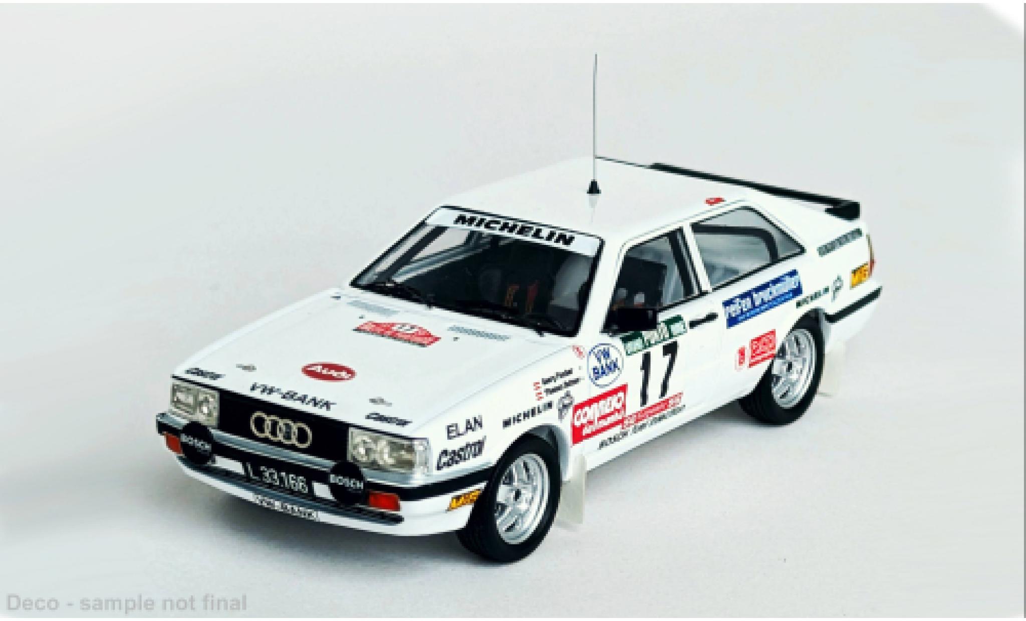 Audi Quattro 1/43 Trofeu quattro Rally Portugal 1987 #17 1:43 modelauto