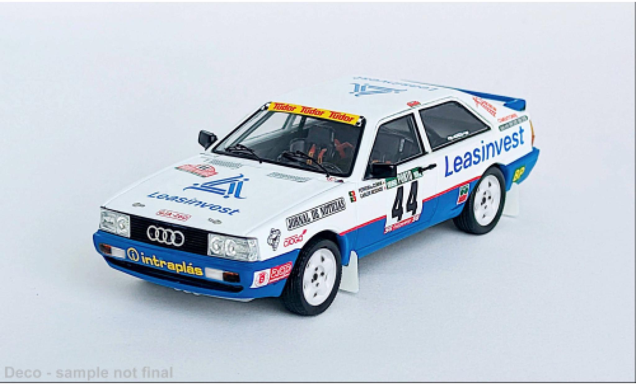 Audi Quattro 1/43 Trofeu quattro Rally Portugal 1988 #44 1:43 modelauto