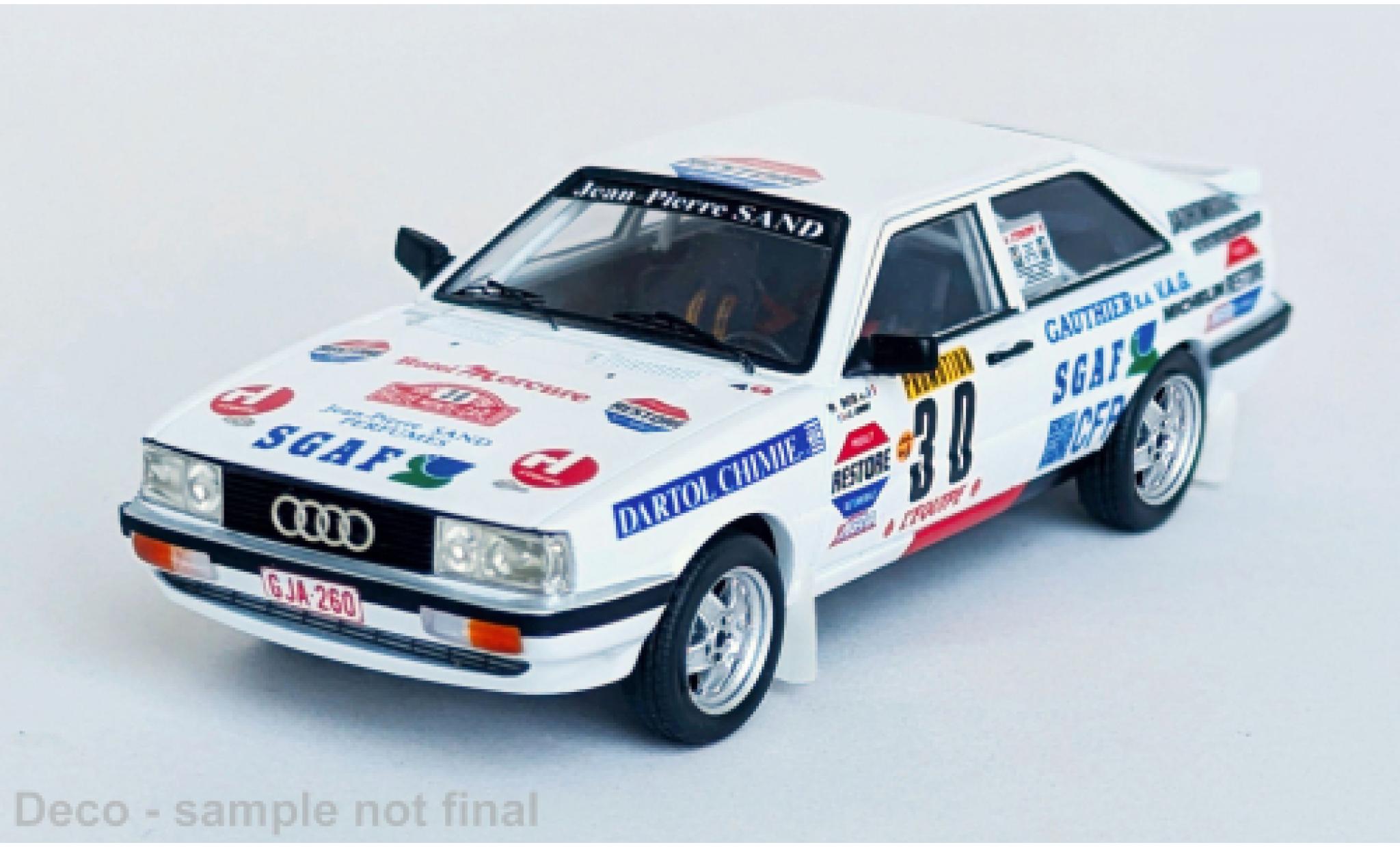 Audi Quattro 1/43 Trofeu quattro wit Rally Monte Carlo 1987 #30 1:43 modelauto