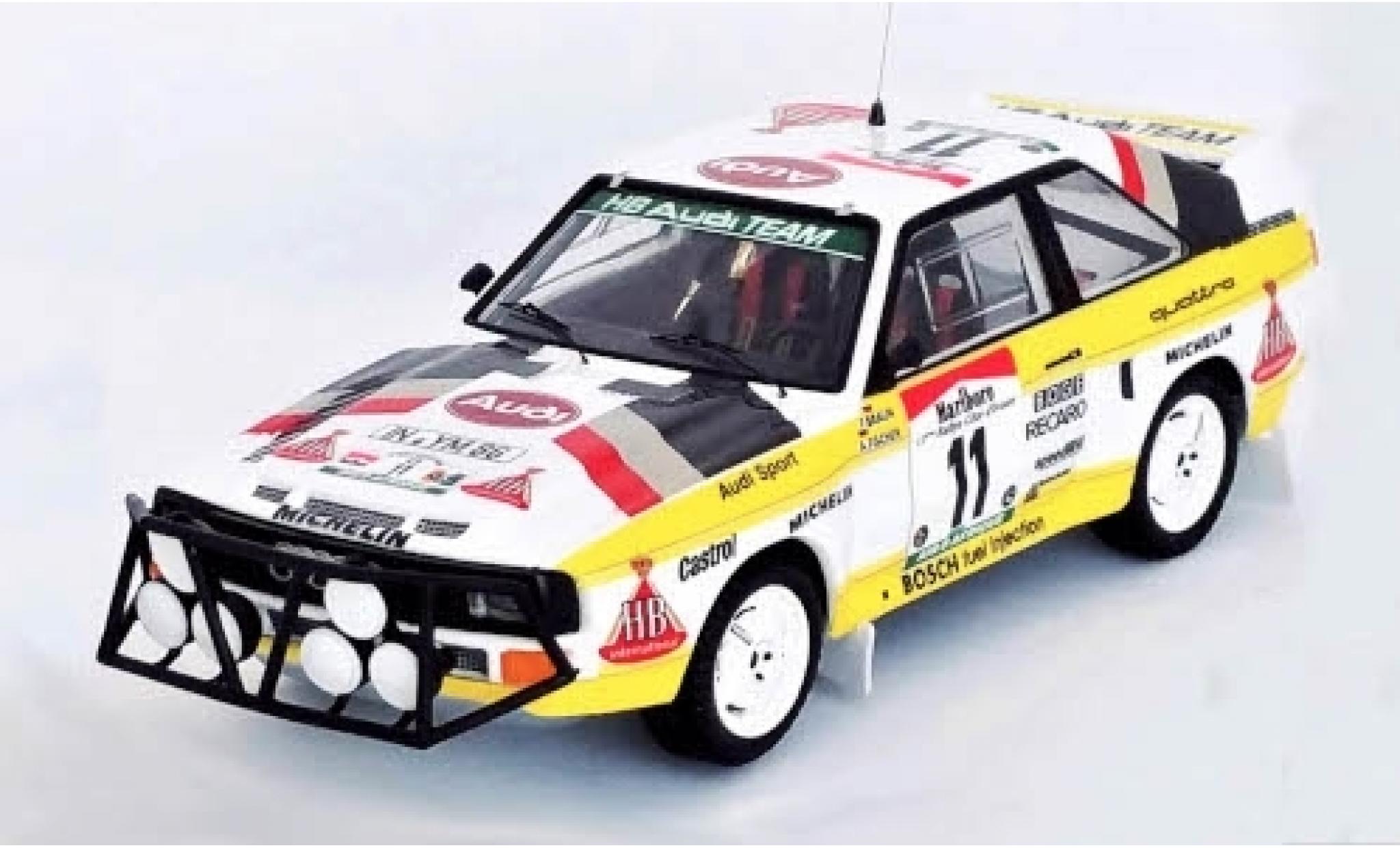 Audi Sport Quattro 1/43 Trofeu Sport quattro No.11 HB Team Rallye WM Rally Bandama 1985 F.Braun/A.Fischer modelauto