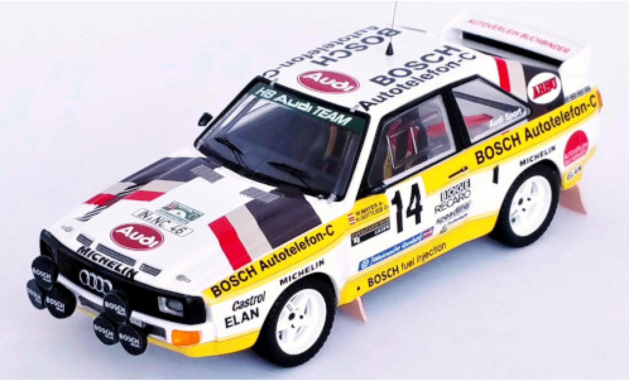 Audi Sport Quattro 1/43 Trofeu Sport quattro No.14 Bosch Internationale Steiermark Rallye 1985 W.Mayer/H.Gottlieb modelauto
