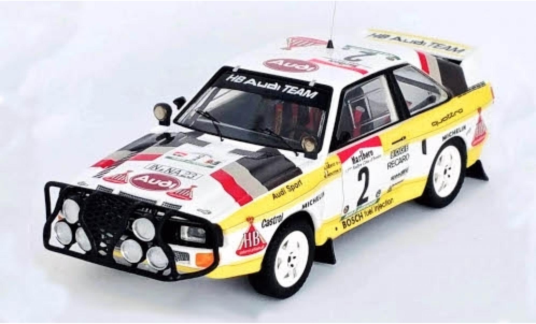 Audi Sport Quattro 1/43 Trofeu Sport quattro No.2 HB Team Rallye WM Rally Bandama 1985 M.Mouton/A.Hertz modelauto