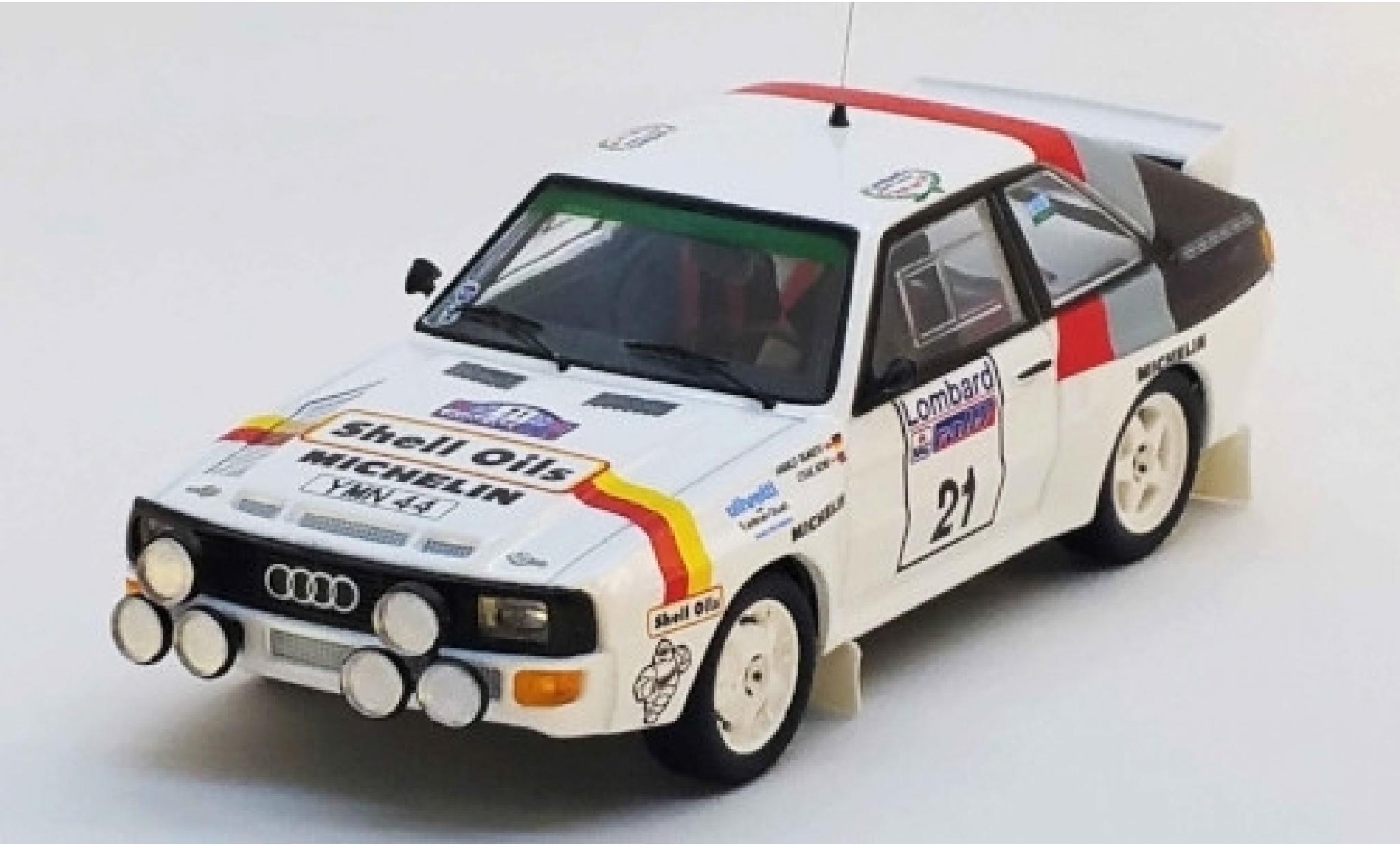 Audi Sport Quattro 1/43 Trofeu Sport quattro No.21 S Oils Rallye WM RAC Rallye 1986 H.Demuth/S.Bond modelauto