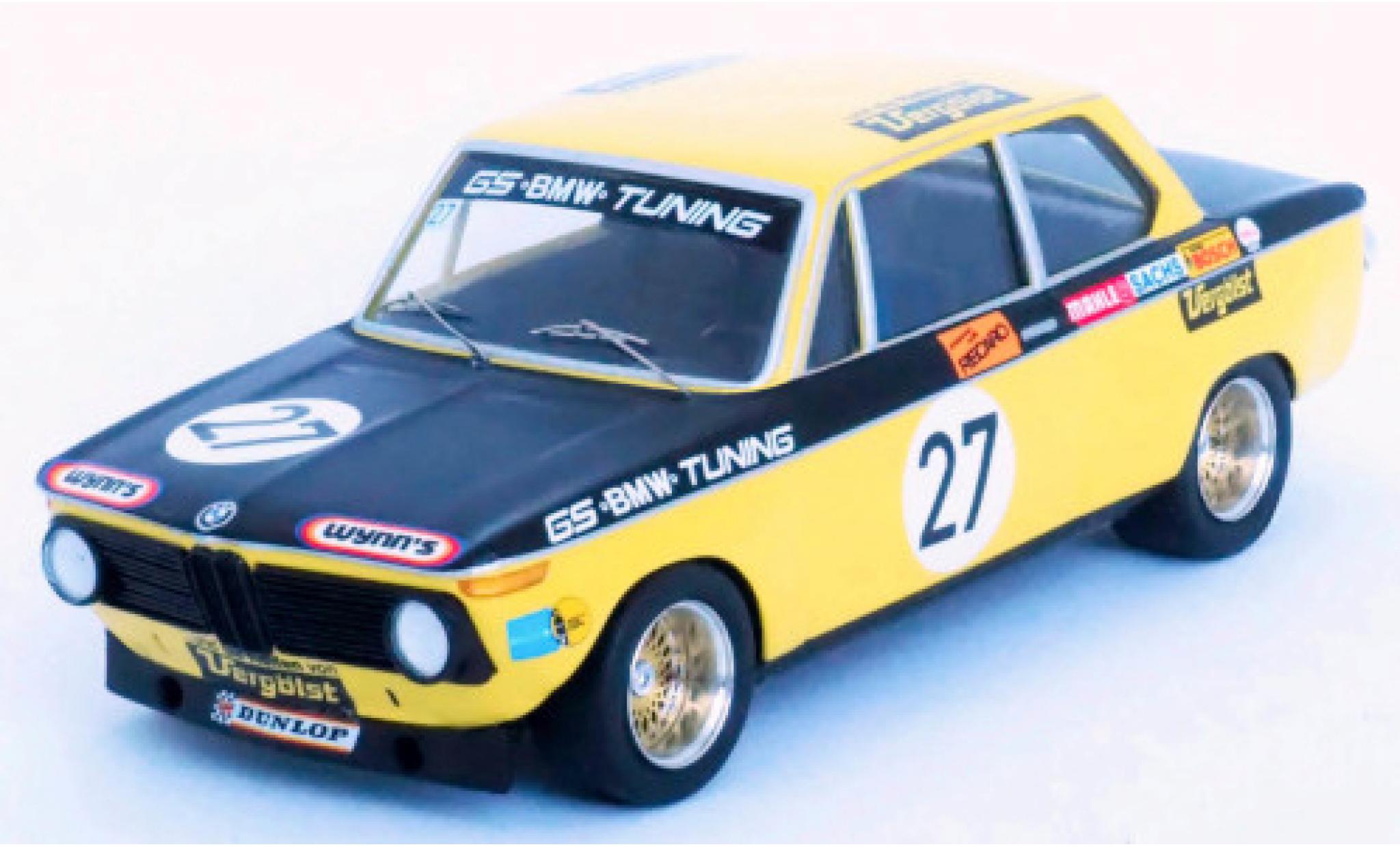 Bmw 2002 1/43 Trofeu No.27 GS Tuning Verg&ouml;lst 6h N&uuml;rburgring 1972 D.Basche/J.Barth modelauto