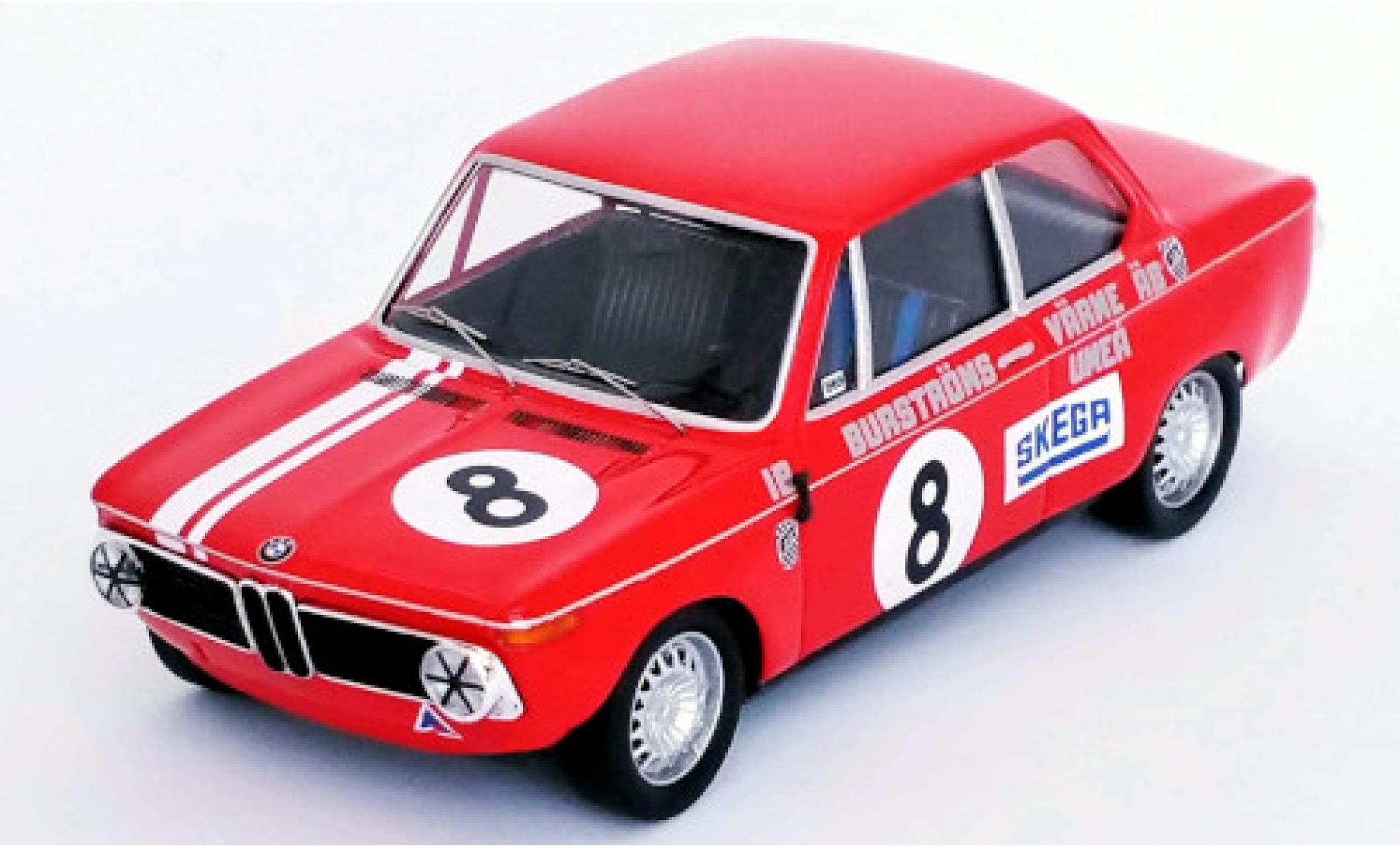 Bmw 2002 1/43 Trofeu No.8 Mantorp Park 1970 I.Burstr&ouml;m modelauto