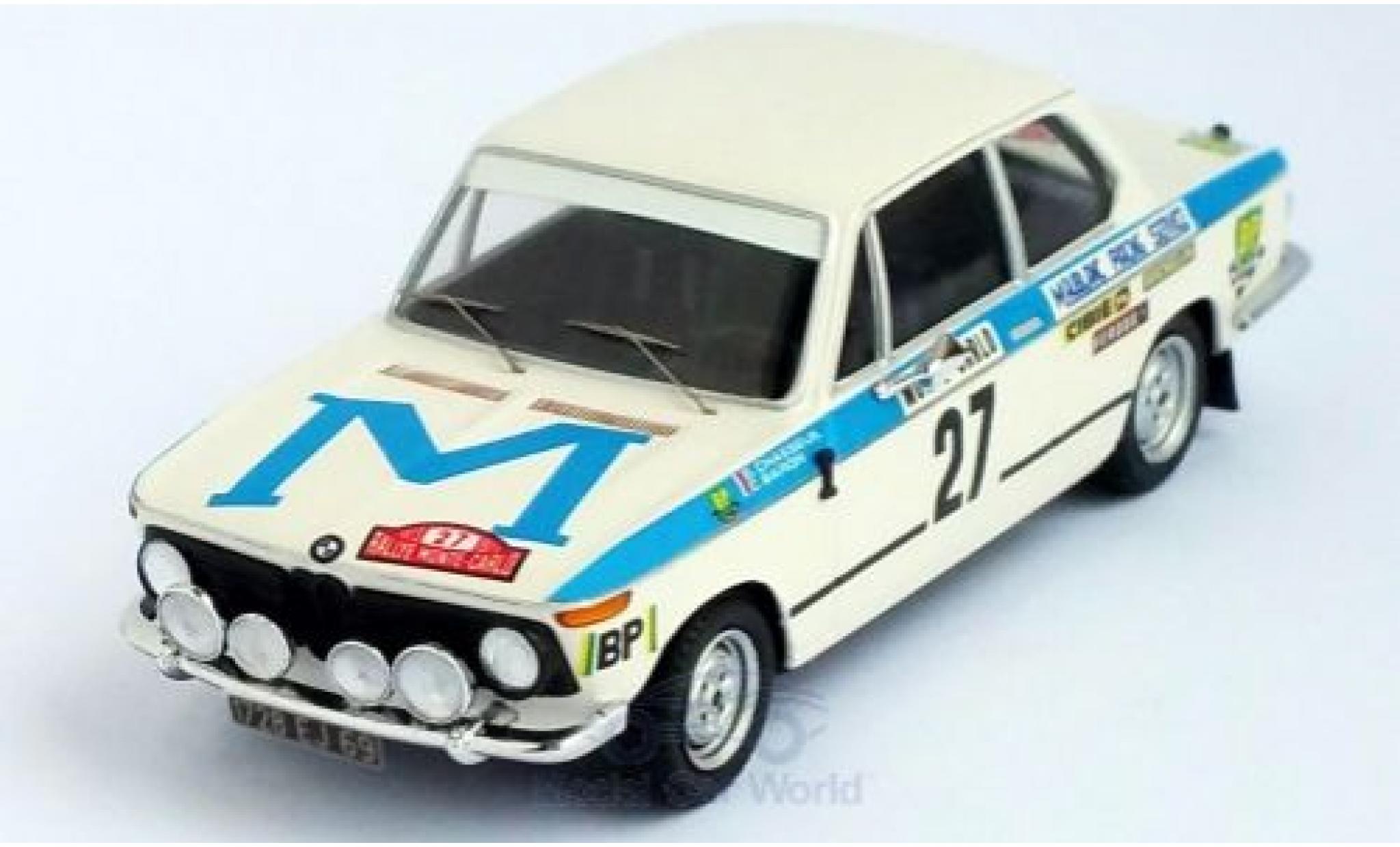 Bmw 2002 1/43 Trofeu ti No.27 Rallye WM Rallye Monte Carlo 1973 G.Chasseuil/C.Baron modelauto