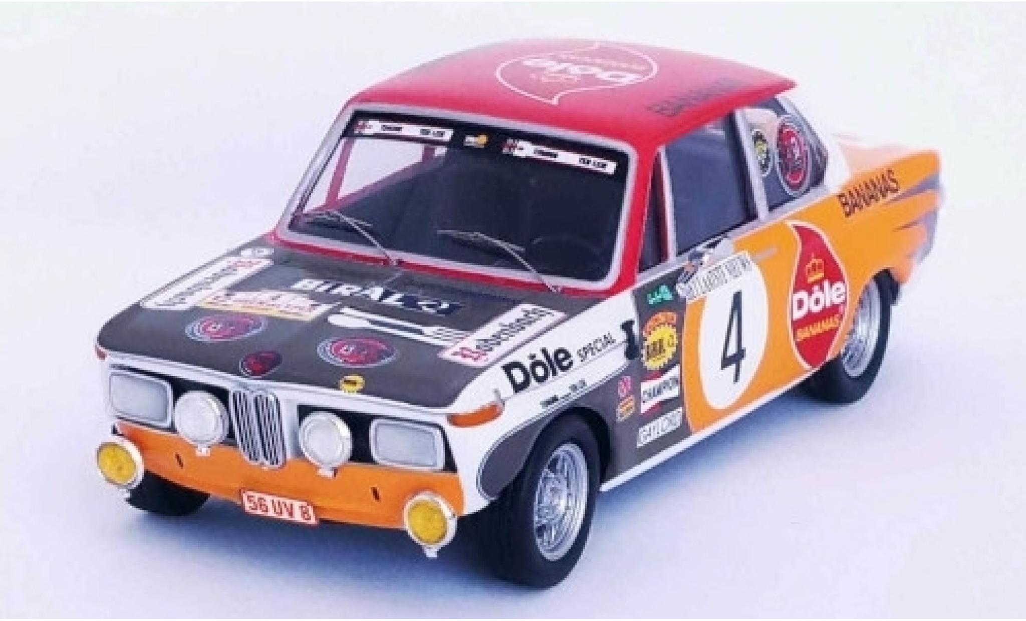 Bmw 2002 1/43 Trofeu ti No.4 Dole Bananas Rally Ypres 1973 Pedro/Jimmy modelauto