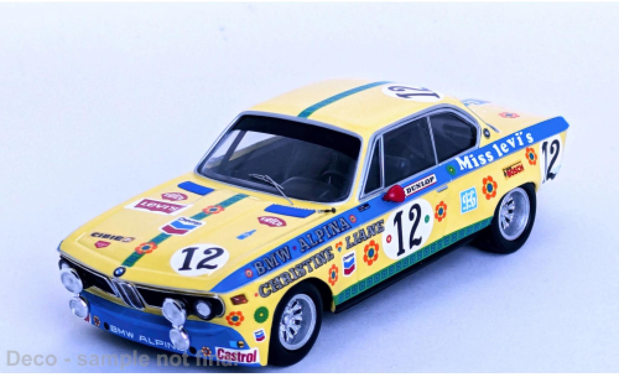 Bmw 2800 1/43 Trofeu CS 24h Spa 1971 #12 1:43 modelauto