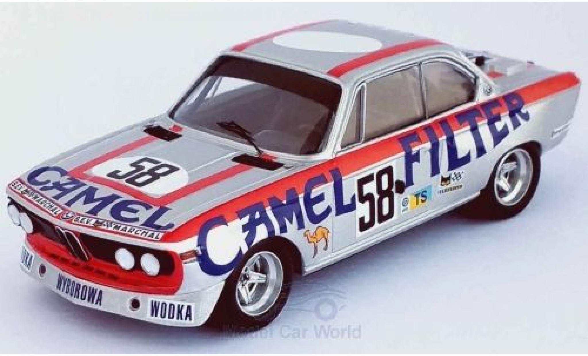 Bmw 3.0 1/43 Trofeu CSL No.58 Camel 24h Le Mans 1973 W.Brun/C.Kocher/J.-P.Aeschlimann modelauto