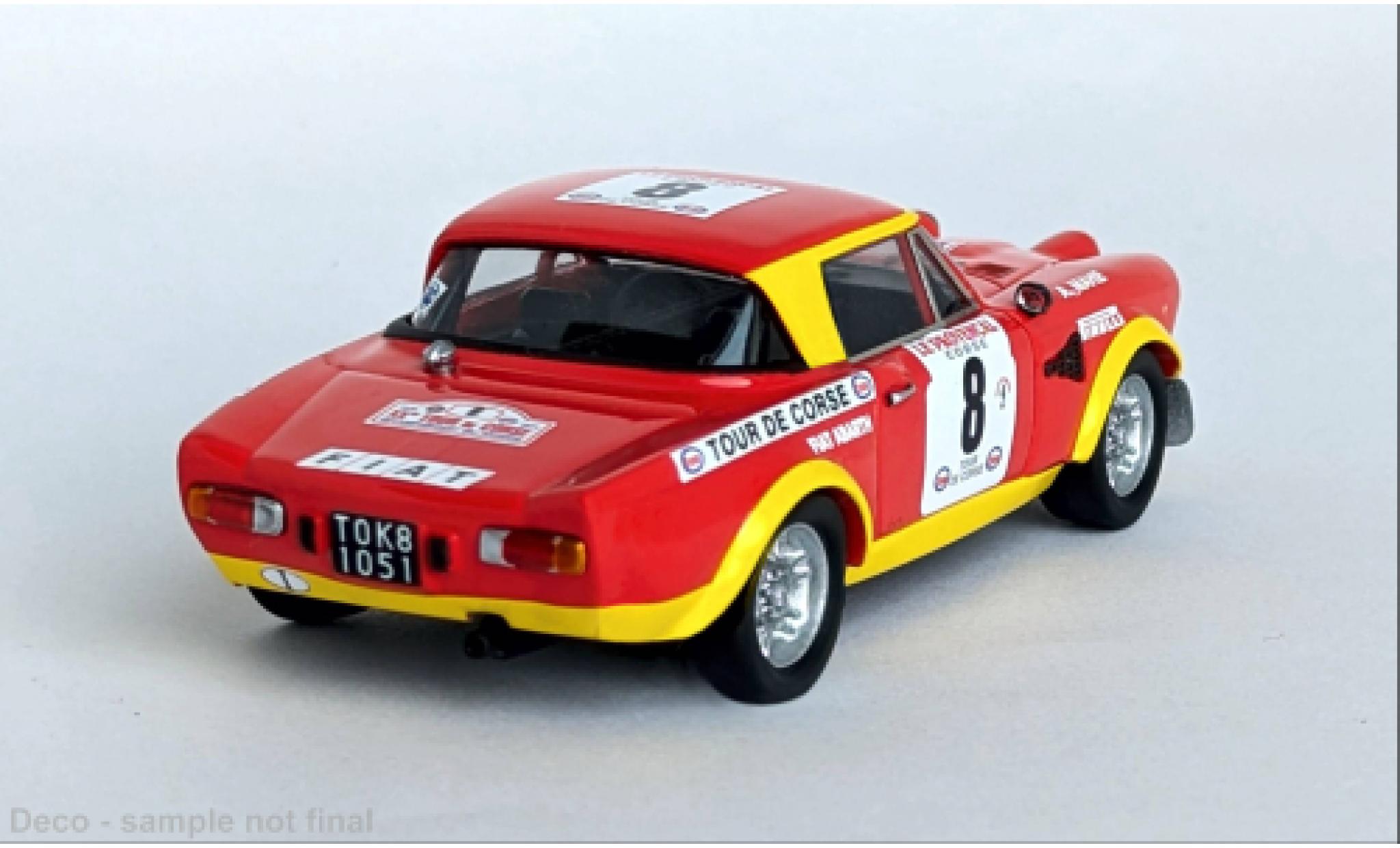 Fiat 124 1/43 Trofeu Abarth Tour de Corse 1974 #8 1:43 modelauto