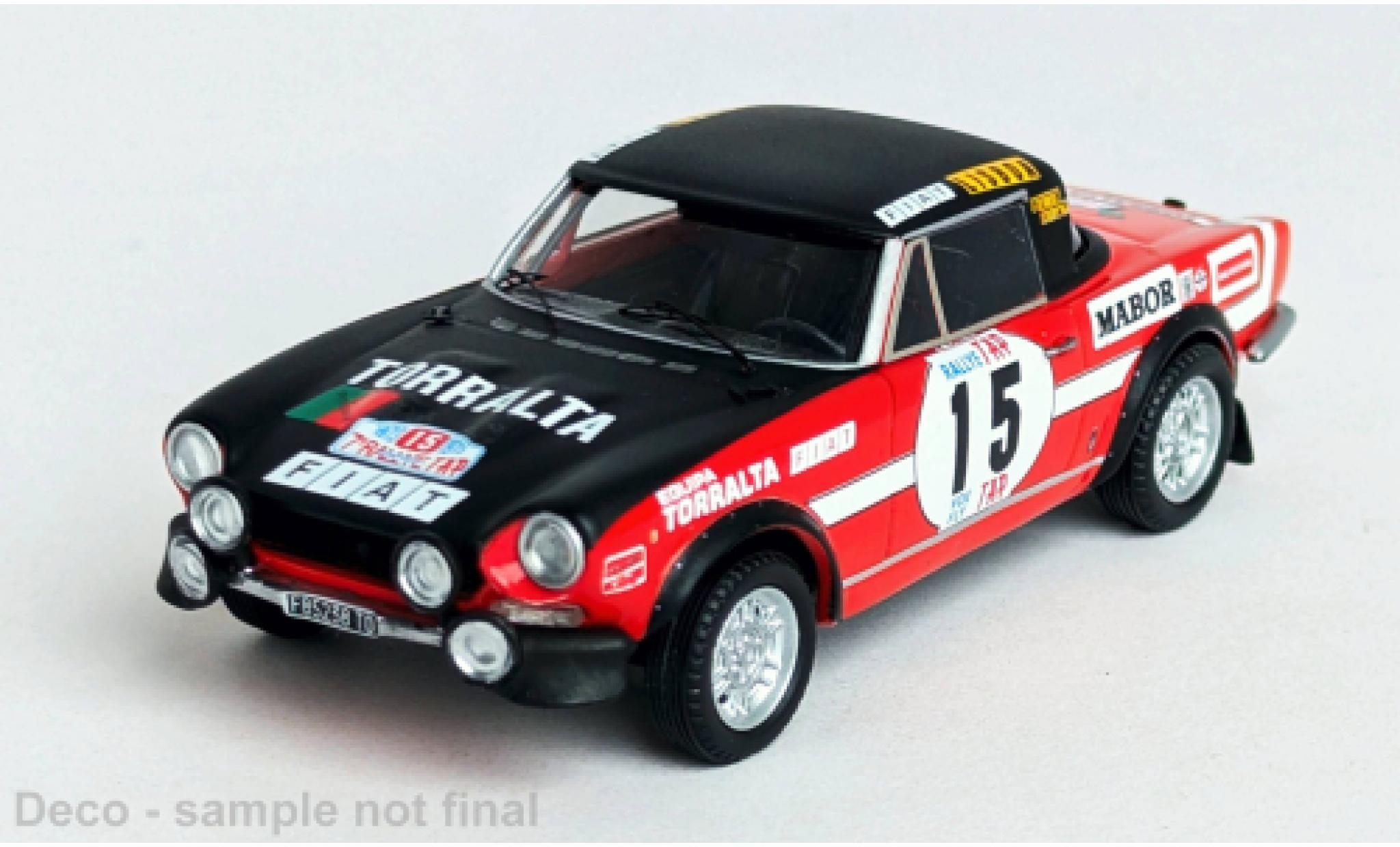 Fiat 124 1/43 Trofeu Sport Spider 1600 Rally Portugal 1973 #15 1:43 modelauto