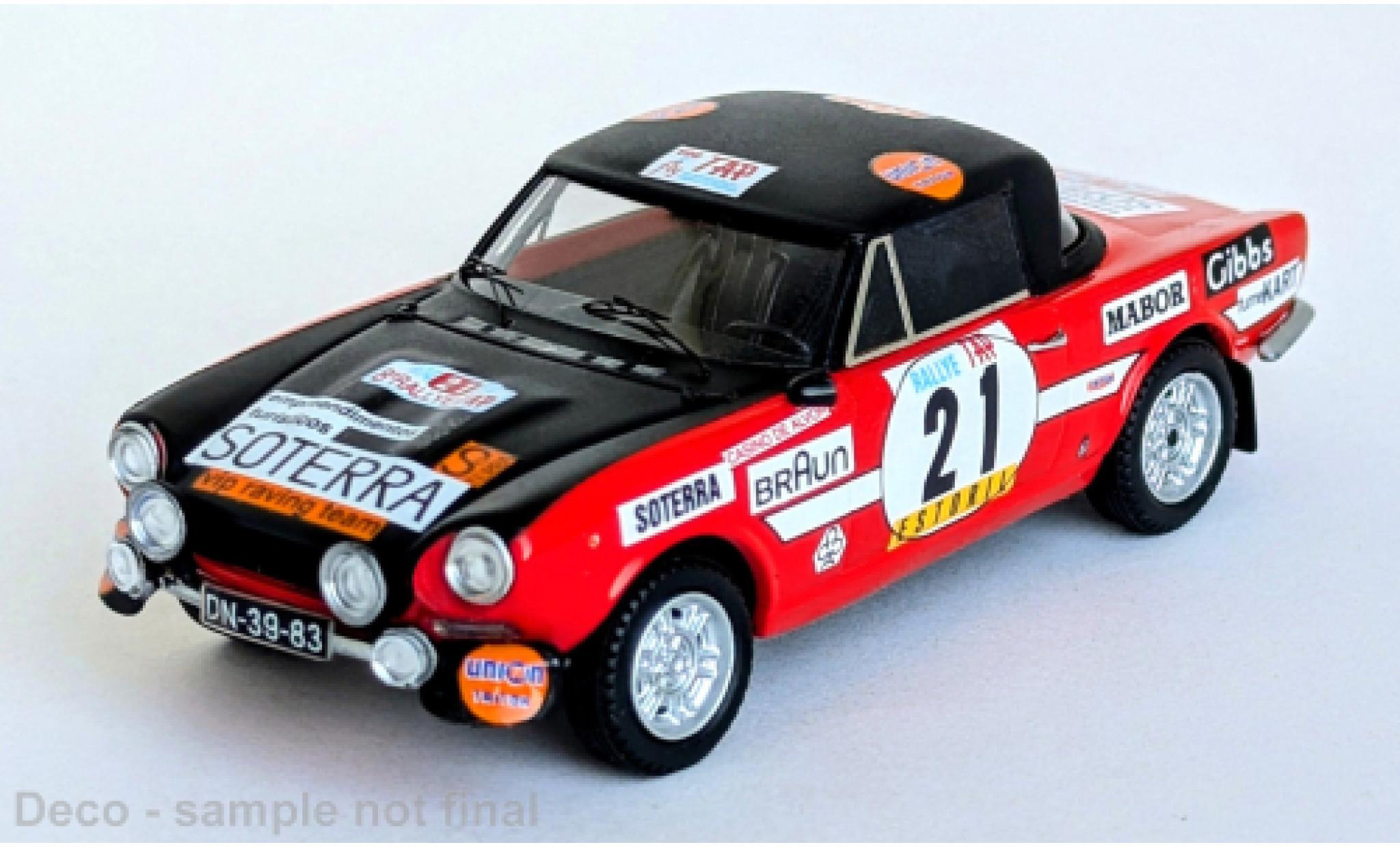 Fiat 124 1/43 Trofeu Sport Spider 1600 TAP Rally 1974 #21 1:43 modelauto