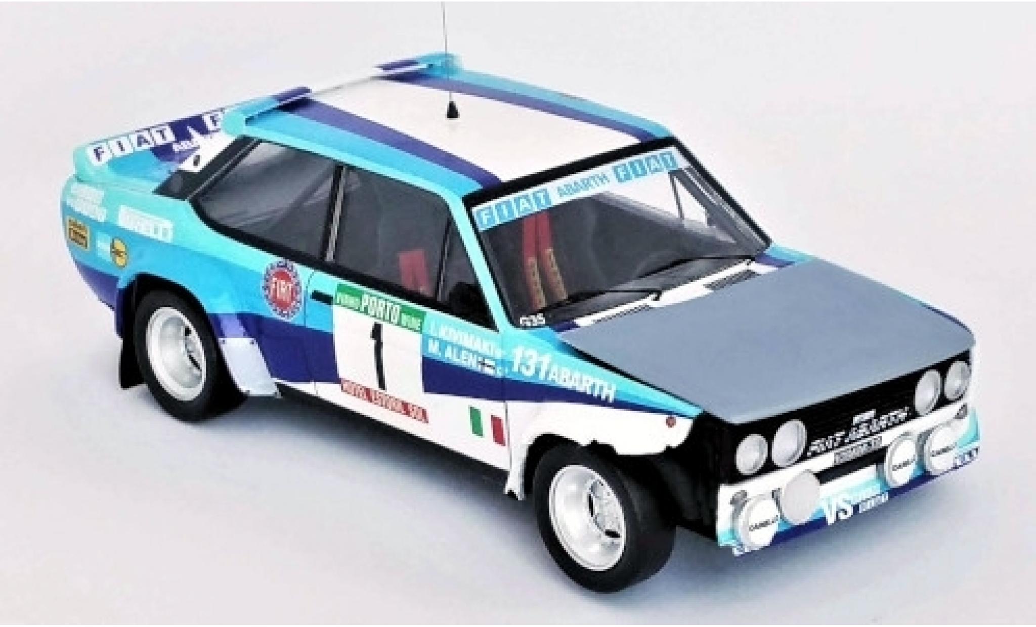 Fiat 131 1/43 Trofeu Abarth No.1 VS Corse Olio Rallye WM Rallye Portugal 1981 Crashed Car M.Alen/I.Kivim&auml;ki modelauto