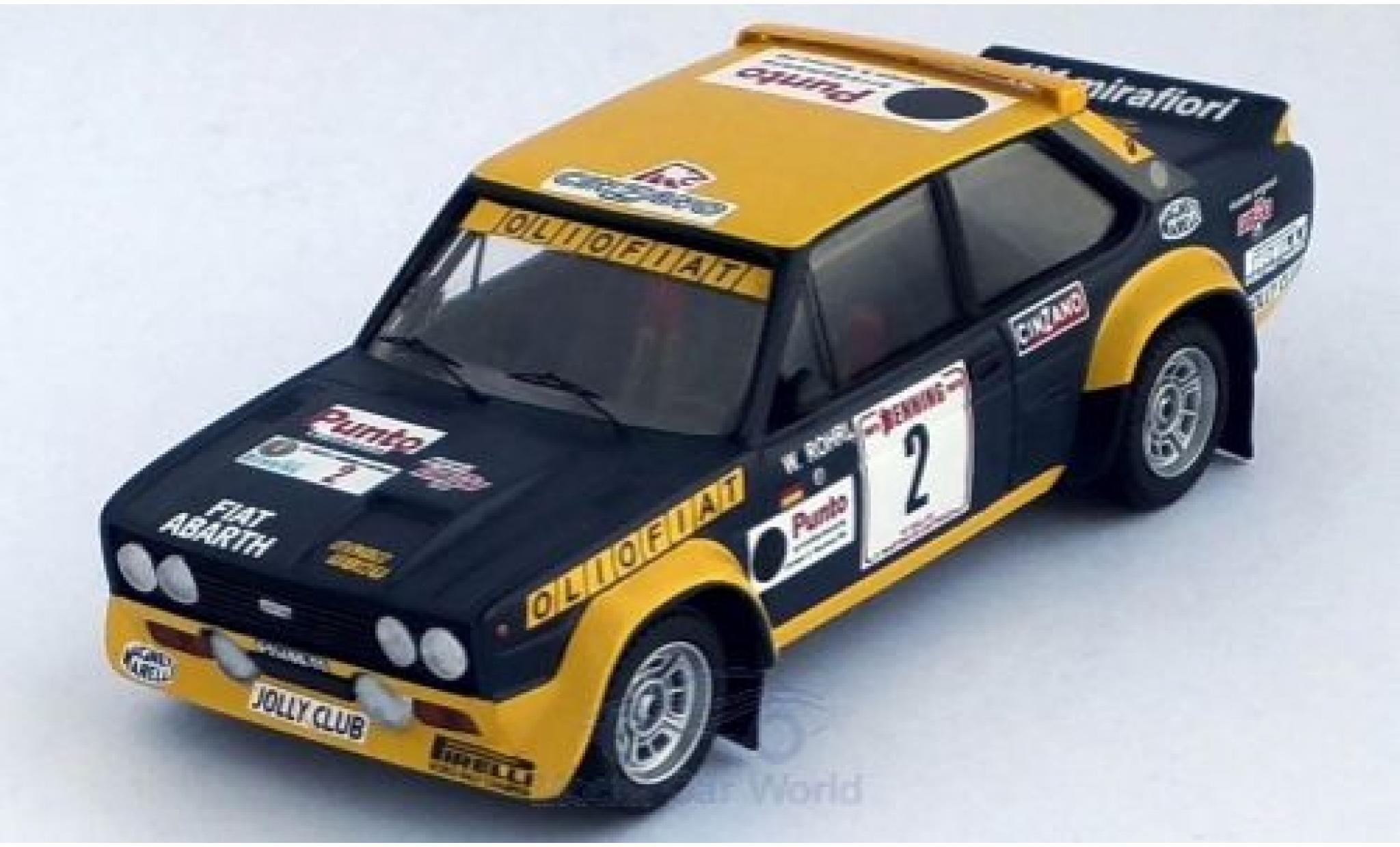 Fiat 131 1/43 Trofeu Abarth No.2 Olio Rally San Martino di Castrozza 1977 W.R&ouml;hrl/C.Geistd&ouml;rfer modelauto