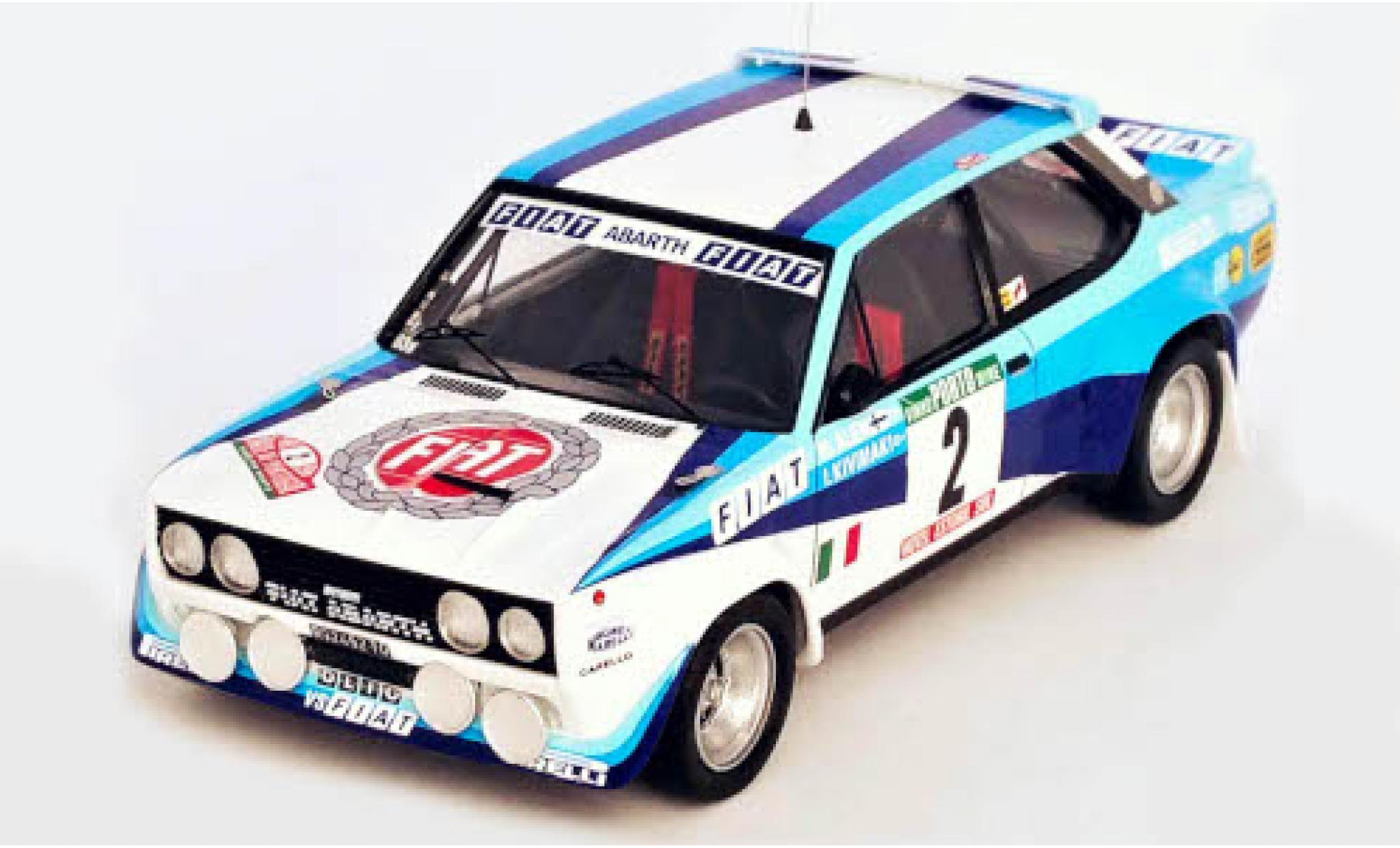Fiat 131 1/43 Trofeu Abarth No.2 Rallye WM Rallye Portugal 1982 M.Alen/I.Kivim&auml;ki modelauto