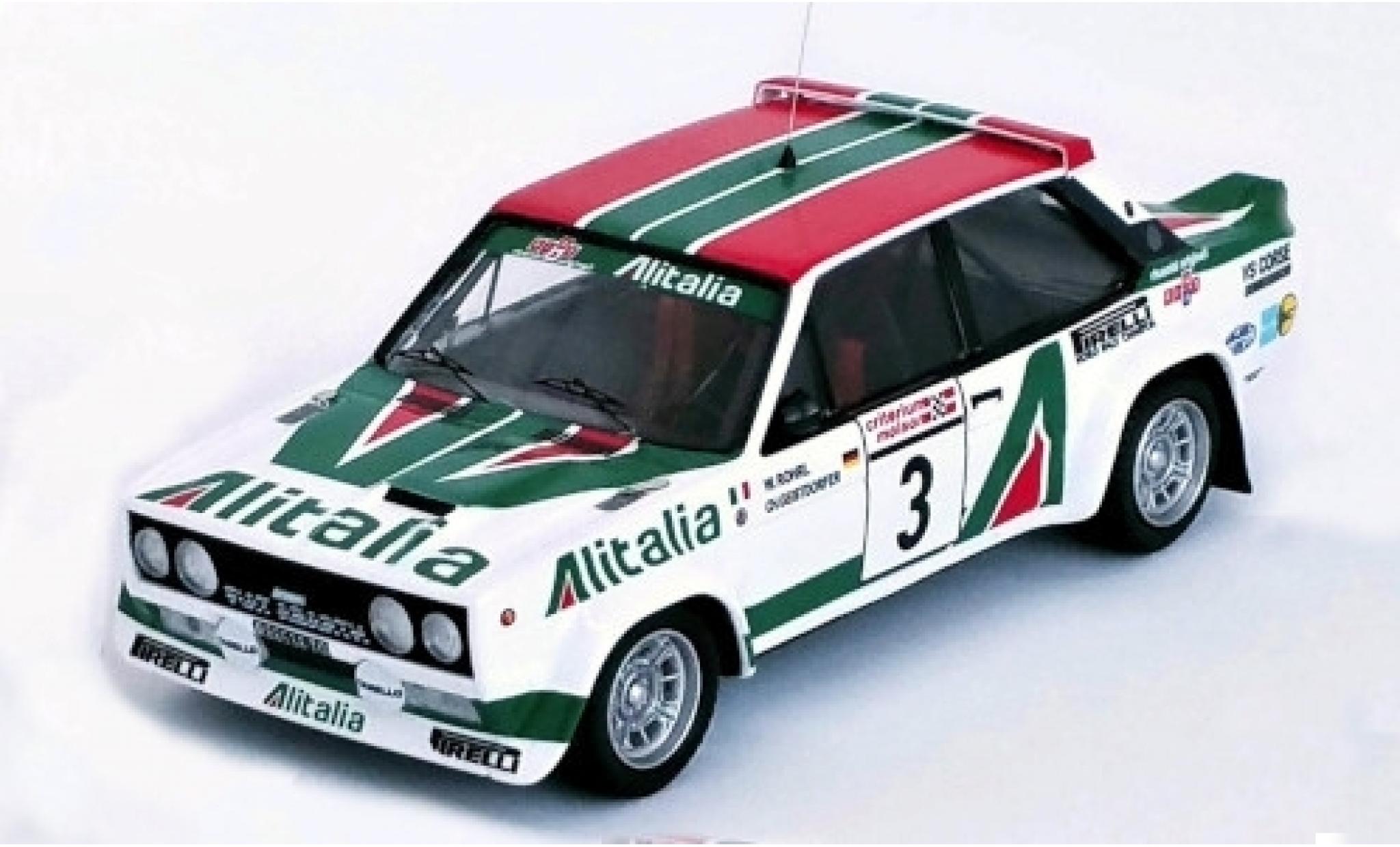 Fiat 131 1/43 Trofeu Abarth No.3 Alitalia Rallye WM Criterium Molson du Quebec 1978 W.R&ouml;hrl/C.Geistd&ouml;rfer modelauto