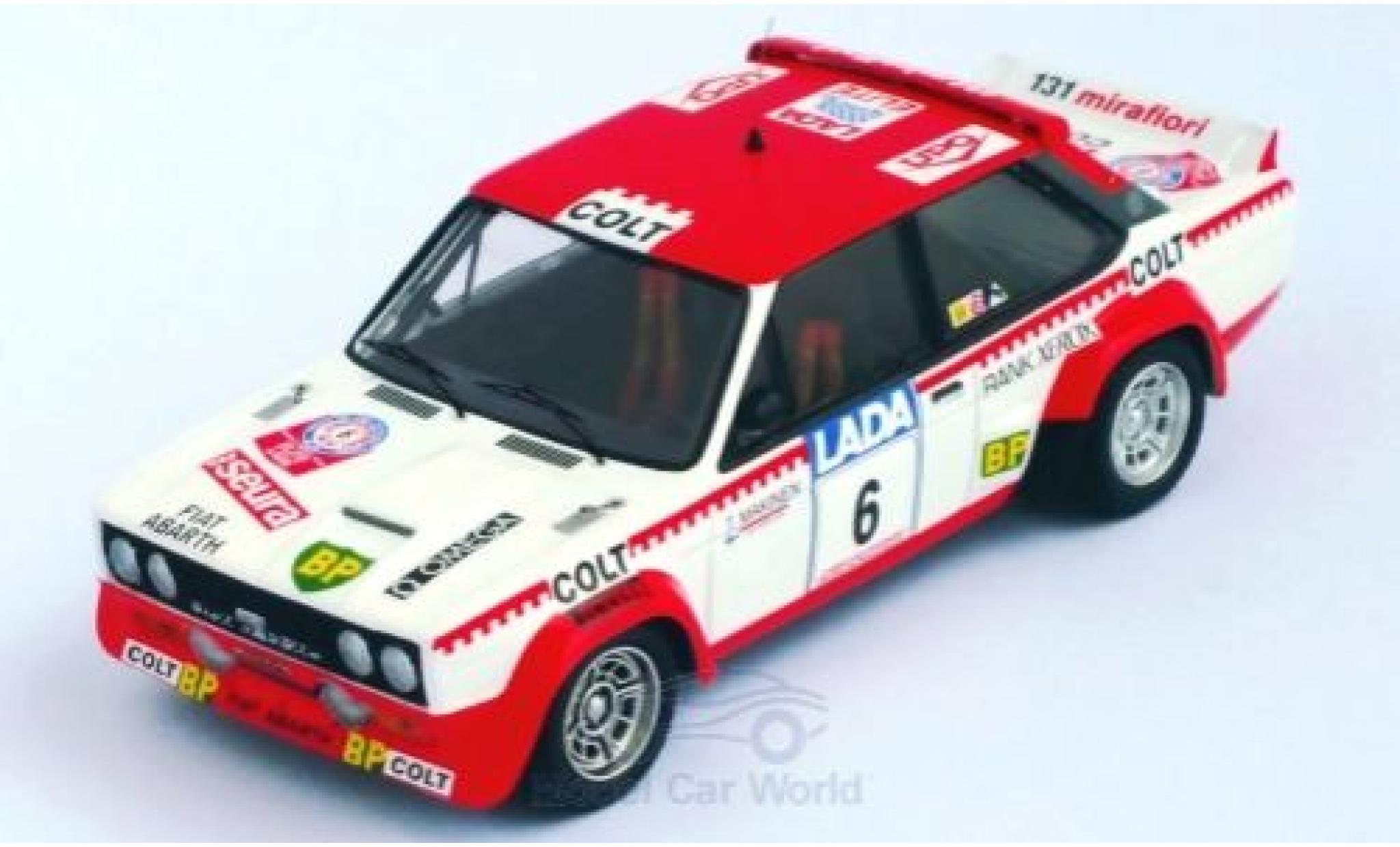 Fiat 131 1/43 Trofeu Abarth No.6 Colt Rallye WM 1000 Lakes Rallye 1977 T.Makinen/H.Liddon modelauto