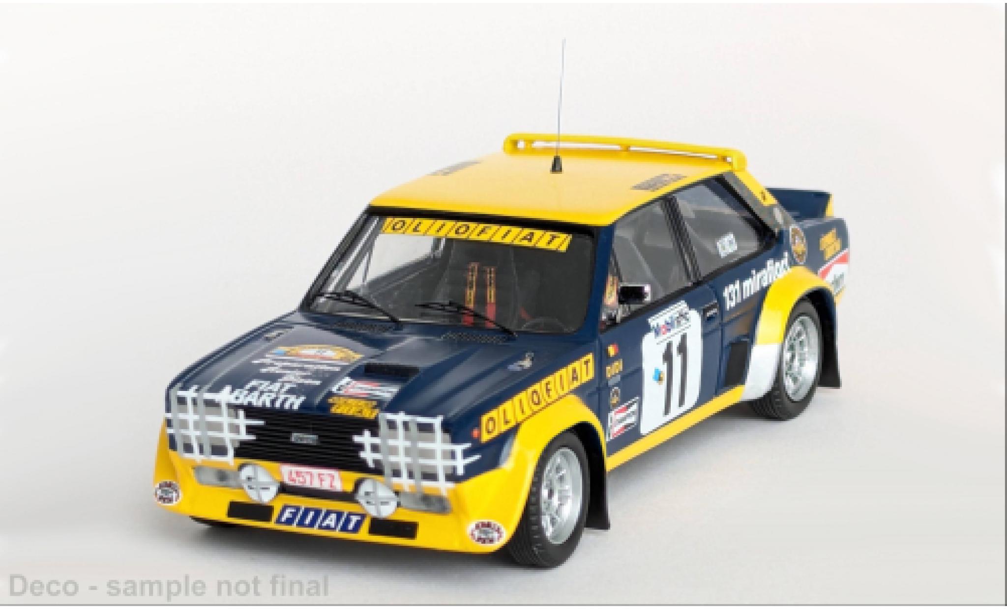 Fiat 131 1/43 Trofeu Abarth Rally Hunsr&uuml;ck 1977 #11 1:43 modelauto