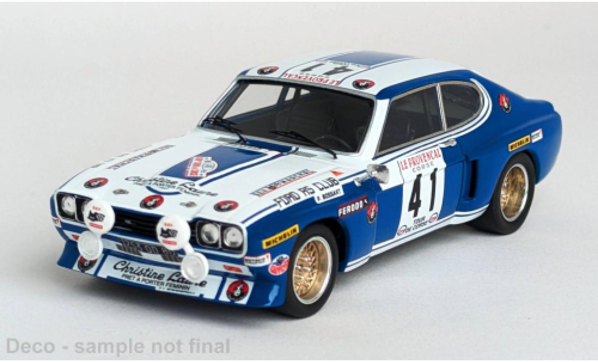 Ford Capri 1/43 Trofeu 2600 RS Tour de Corse 1973 #41 1:43 modelauto
