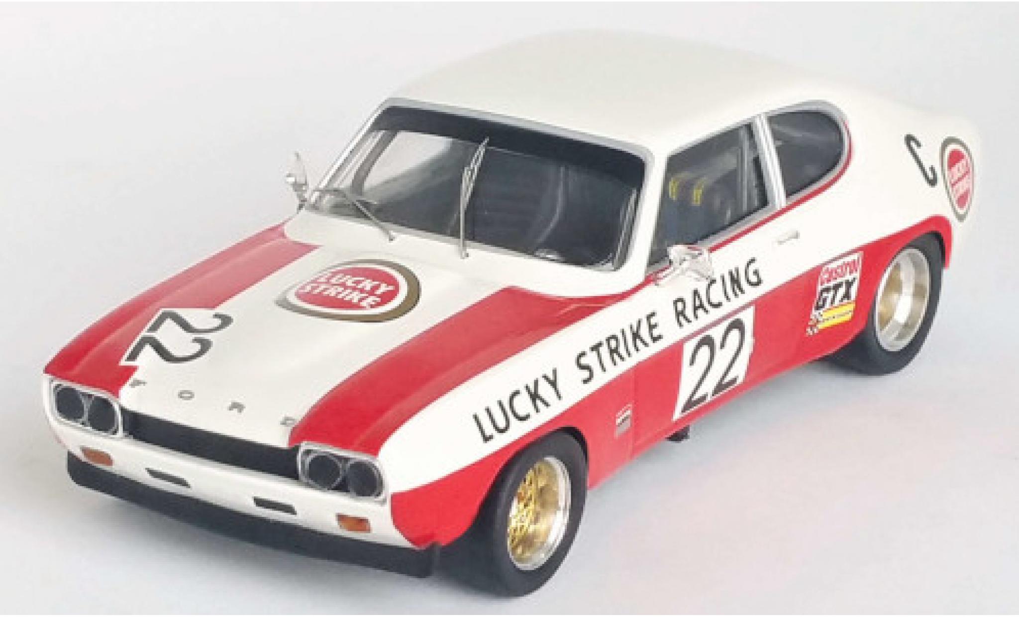 Ford Capri 1/43 Trofeu MK I 2600 RS No.22 Lucky Strike 3h Lourenco Marques 1971 J.Mass modelauto