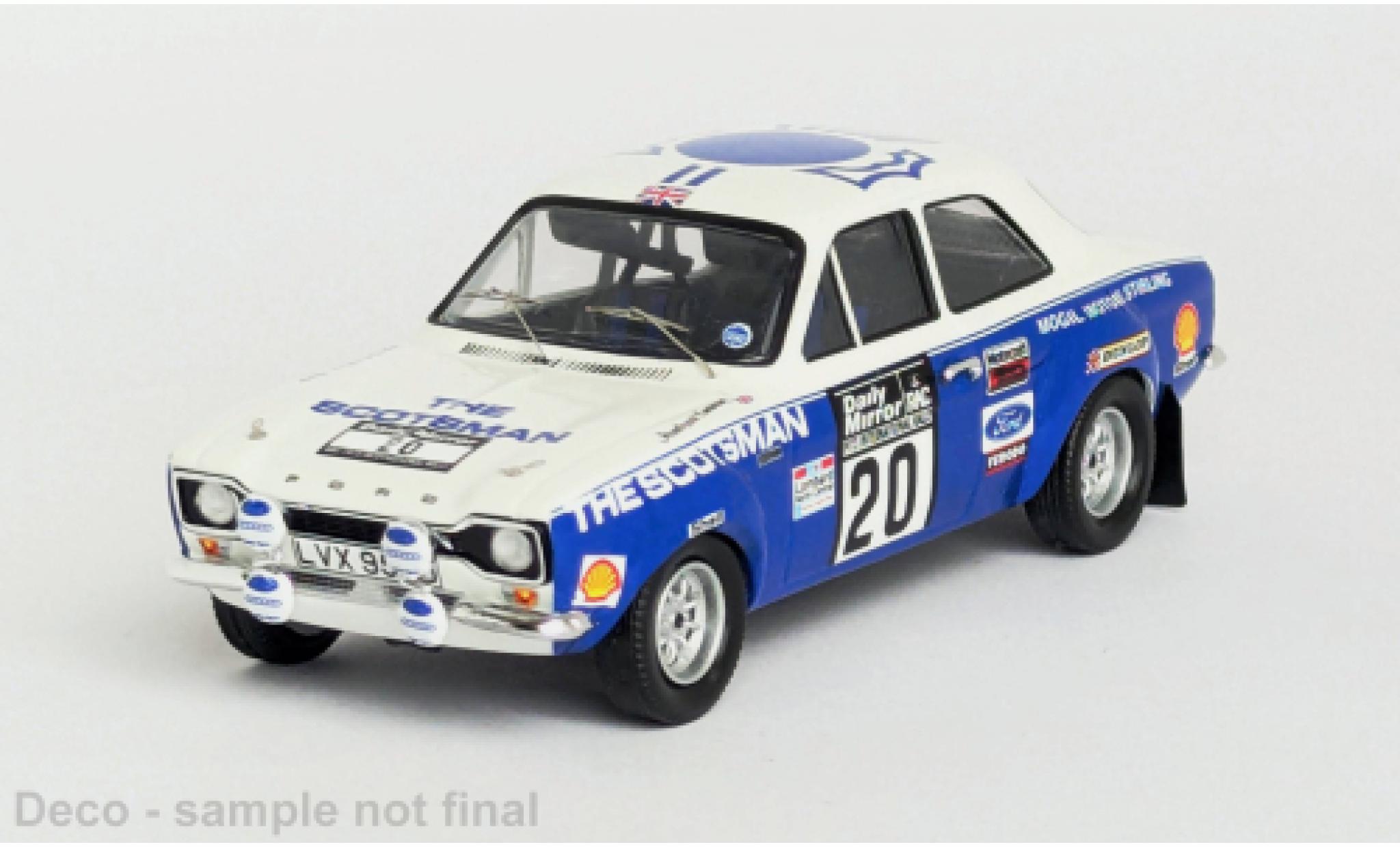 Ford Escort 1/43 Trofeu MK I RAC Rally 1973 #20 1:43 modelauto