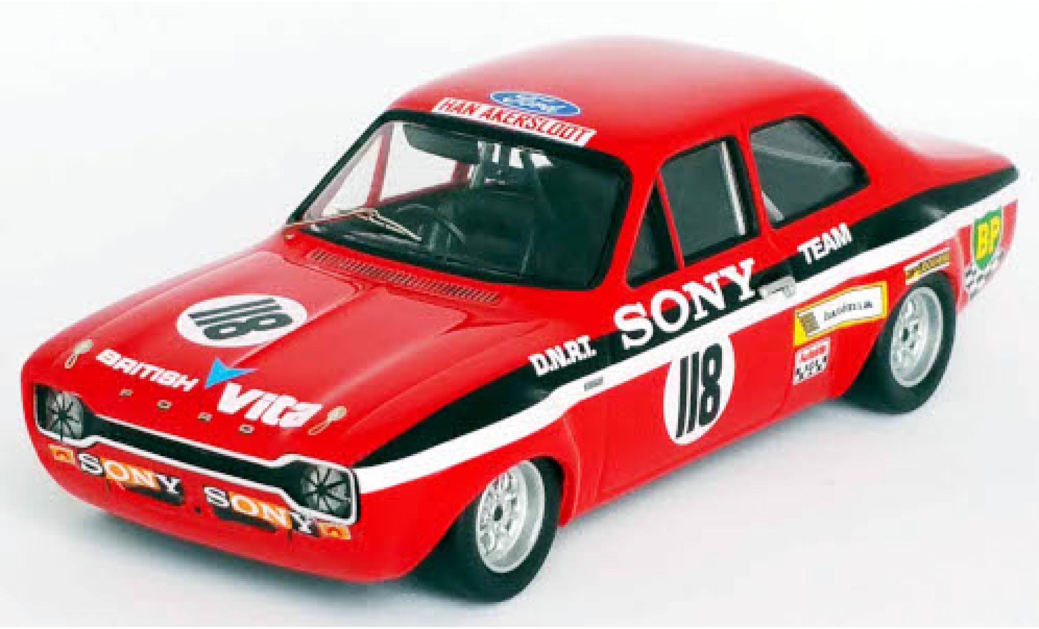 Ford Escort 1/43 Trofeu MK I RHD No.118 Sony Coupes Benelux Zandvoort 1971 Y.Fontaine modelauto