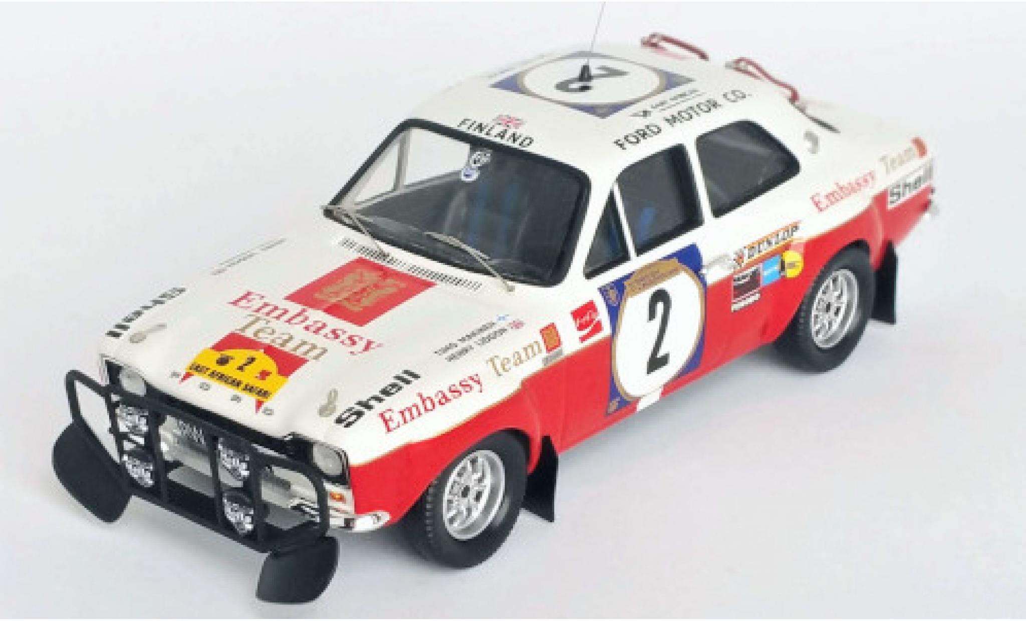 Ford Escort 1/43 Trofeu MK I RS 1600 No.2 Embassy Safari Rallye 1972 T.M&auml;kinen/H.Liddon modelauto