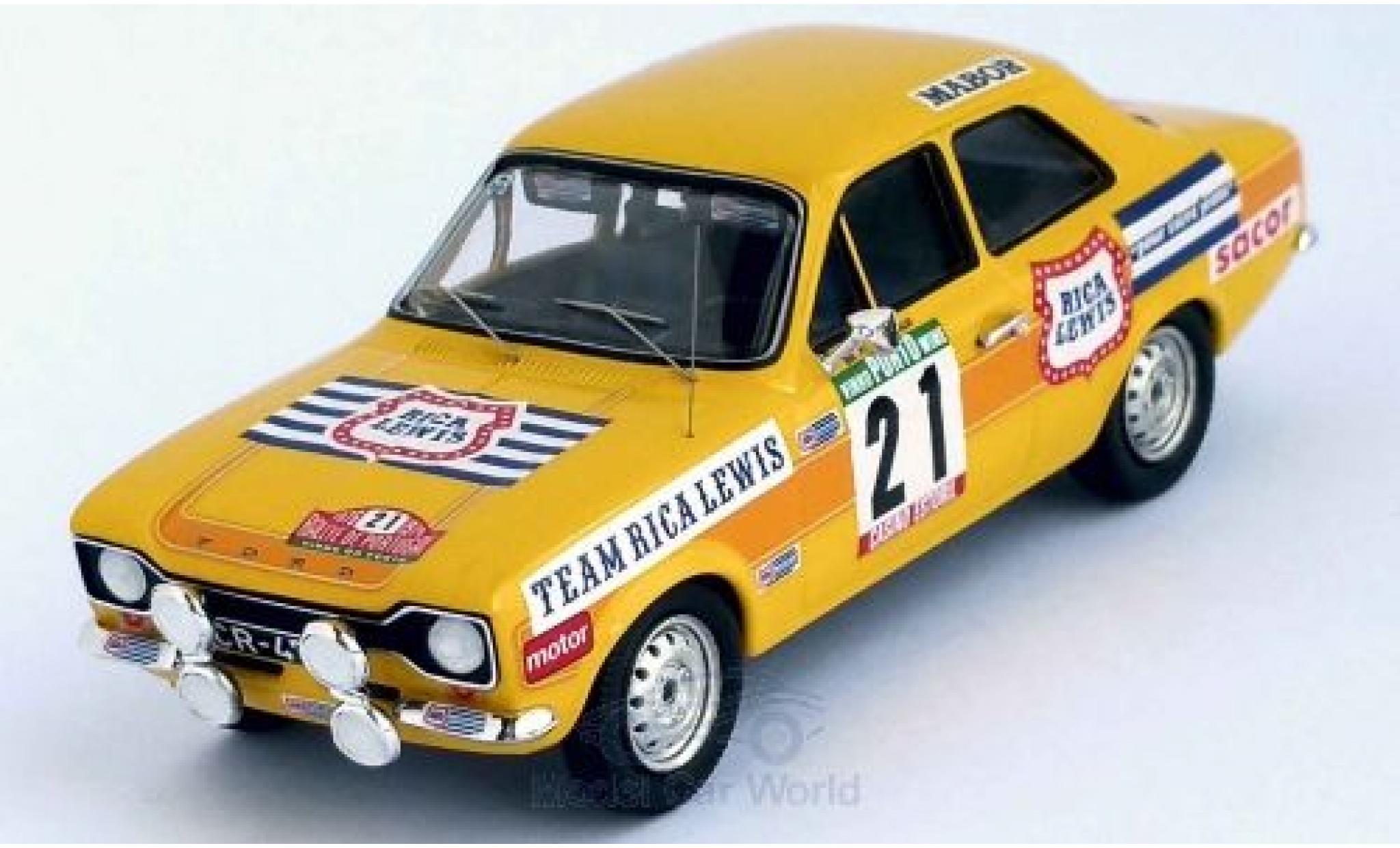 Ford Escort 1/43 Trofeu MK I RS 2000 No.21 Team Rica Lewis Rallye WM Rally Portugal 1976 G.Salvi/P.de Almeida modelauto